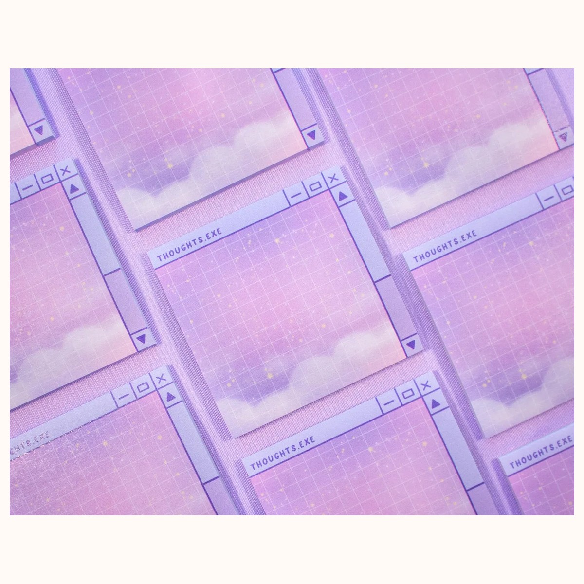 Dreamy Thoughts Cute Aesthetic Sticky Notes view 3