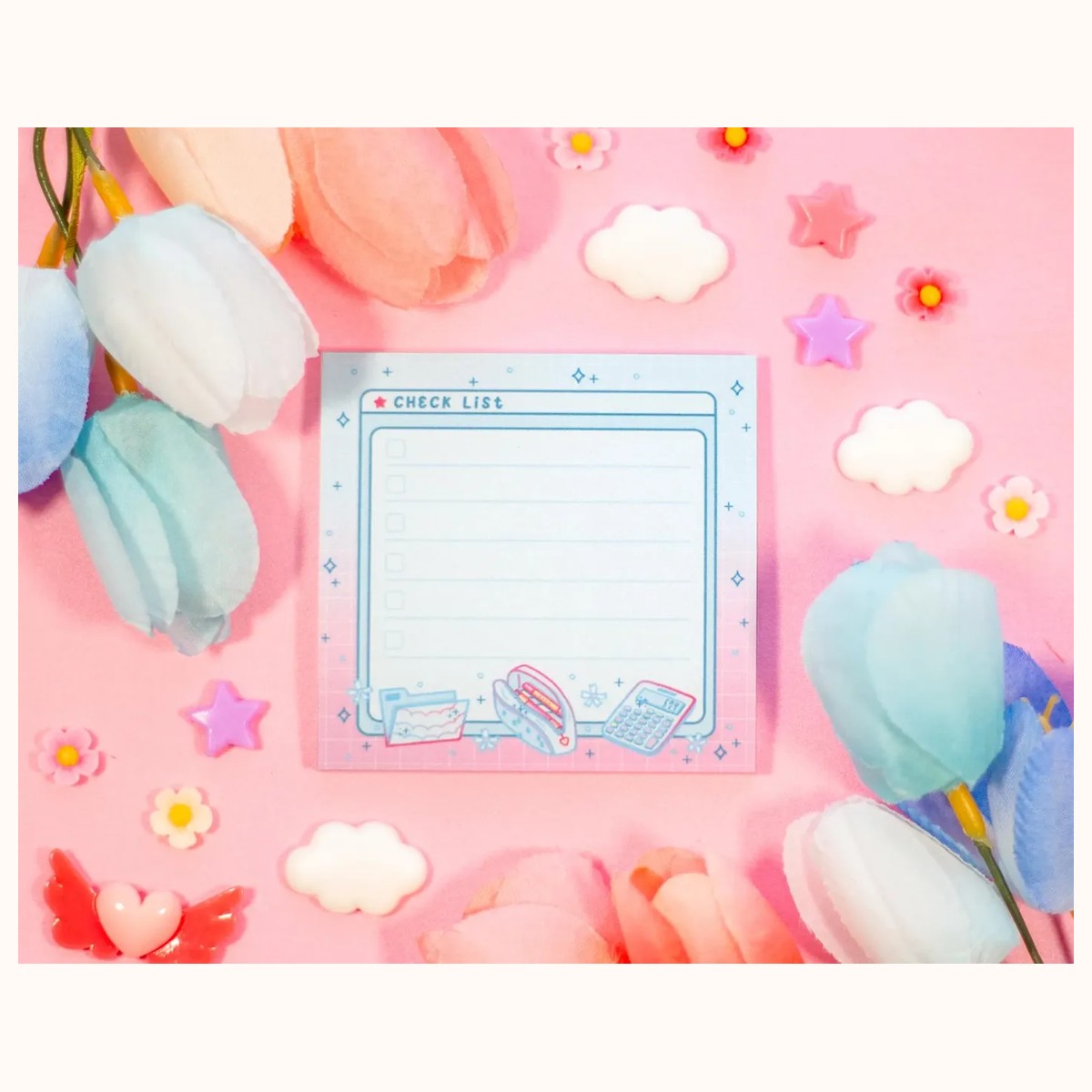 Straight-a-student Check List Cute Aesthetic Sticky Notes by Farouk Book Store
