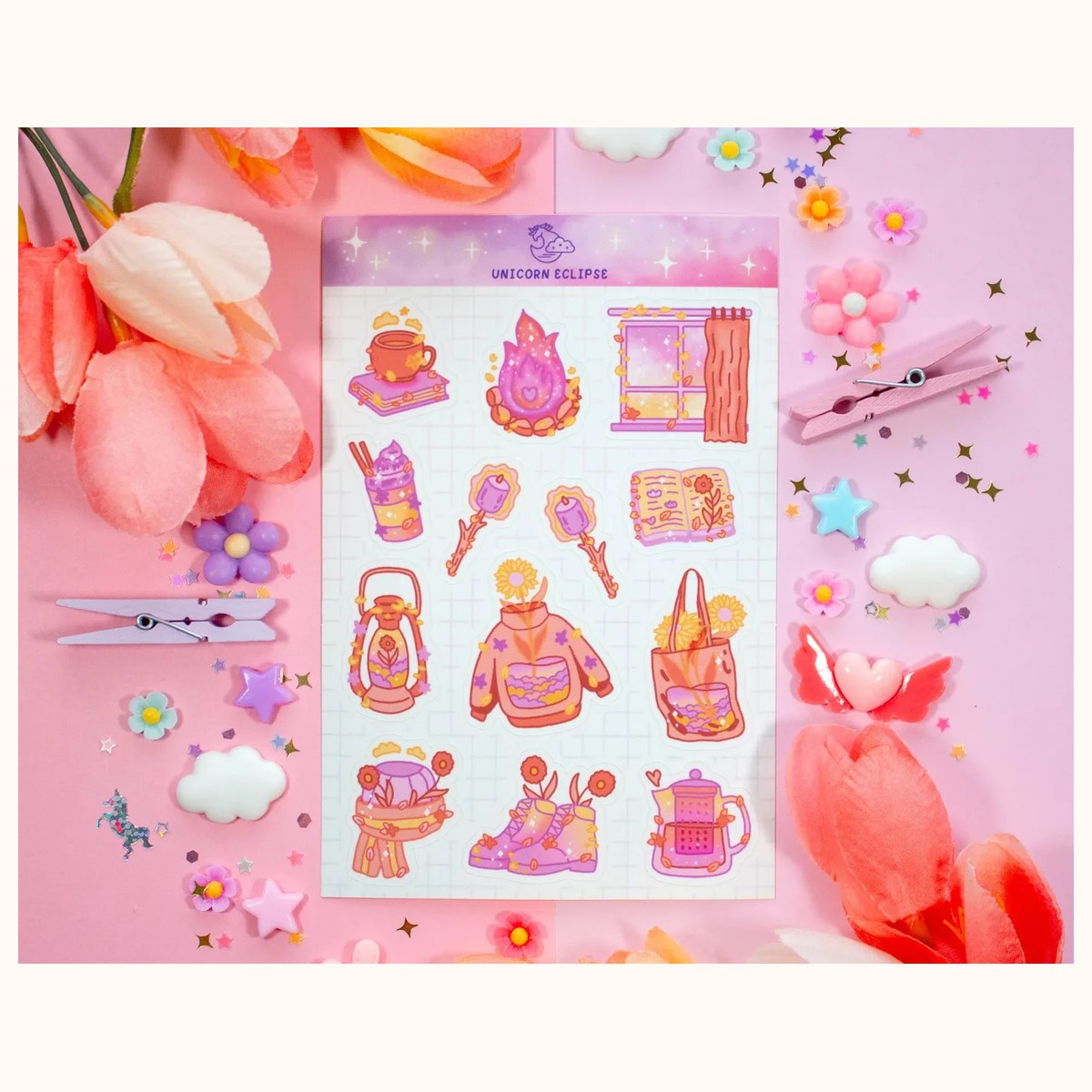 Cozy Days Sticker Sheet | Planner Stickers, Decorative Stickers by Farouk Book Store