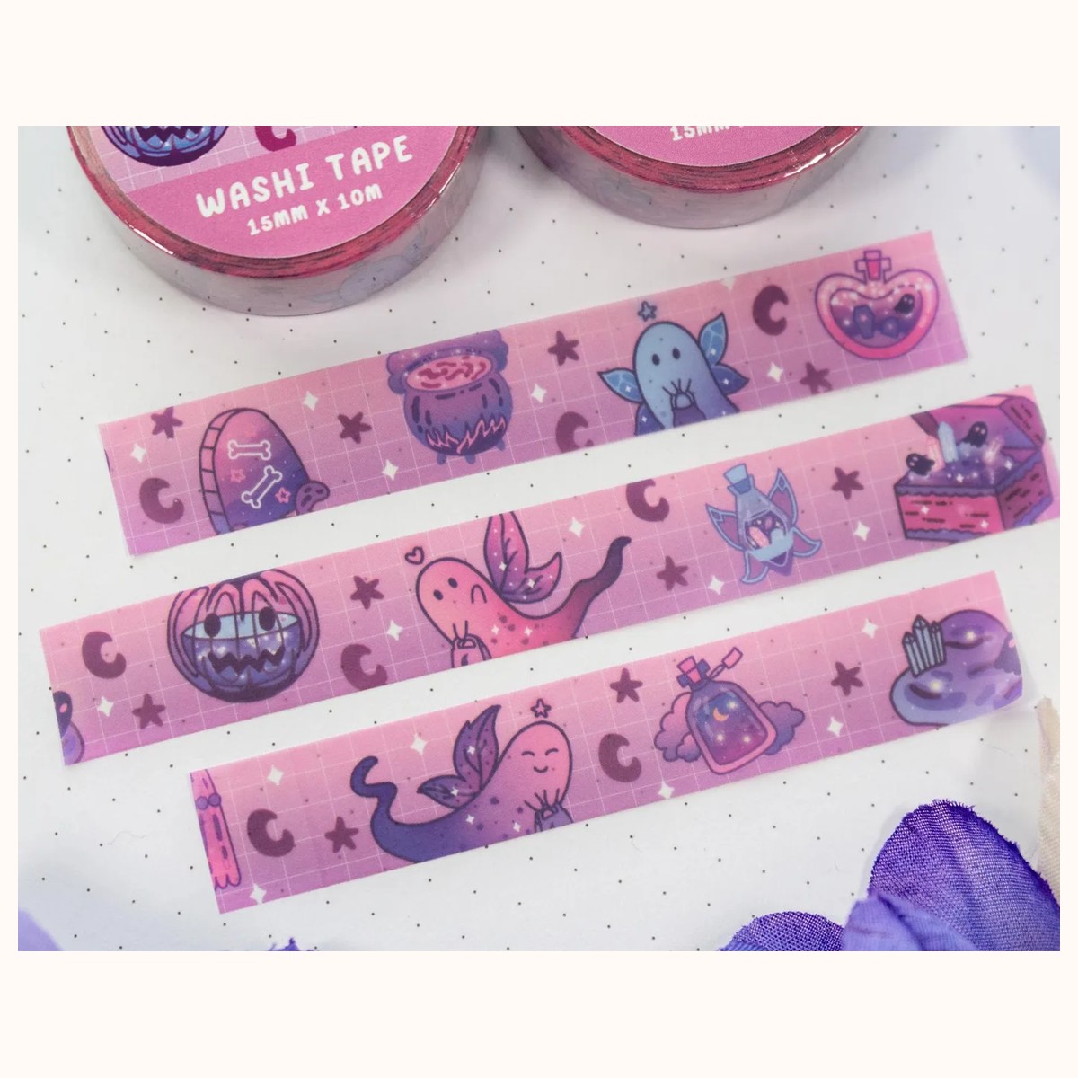 Spooky Washi Tape | Aesthetic Kawaii Cute Stationery view 2