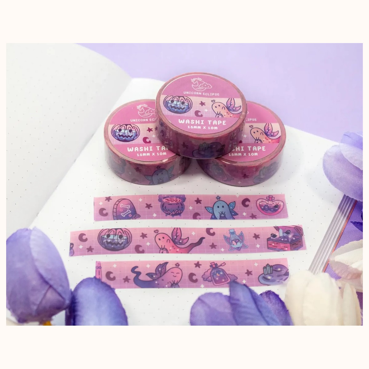 Spooky Washi Tape | Aesthetic Kawaii Cute Stationery view 3