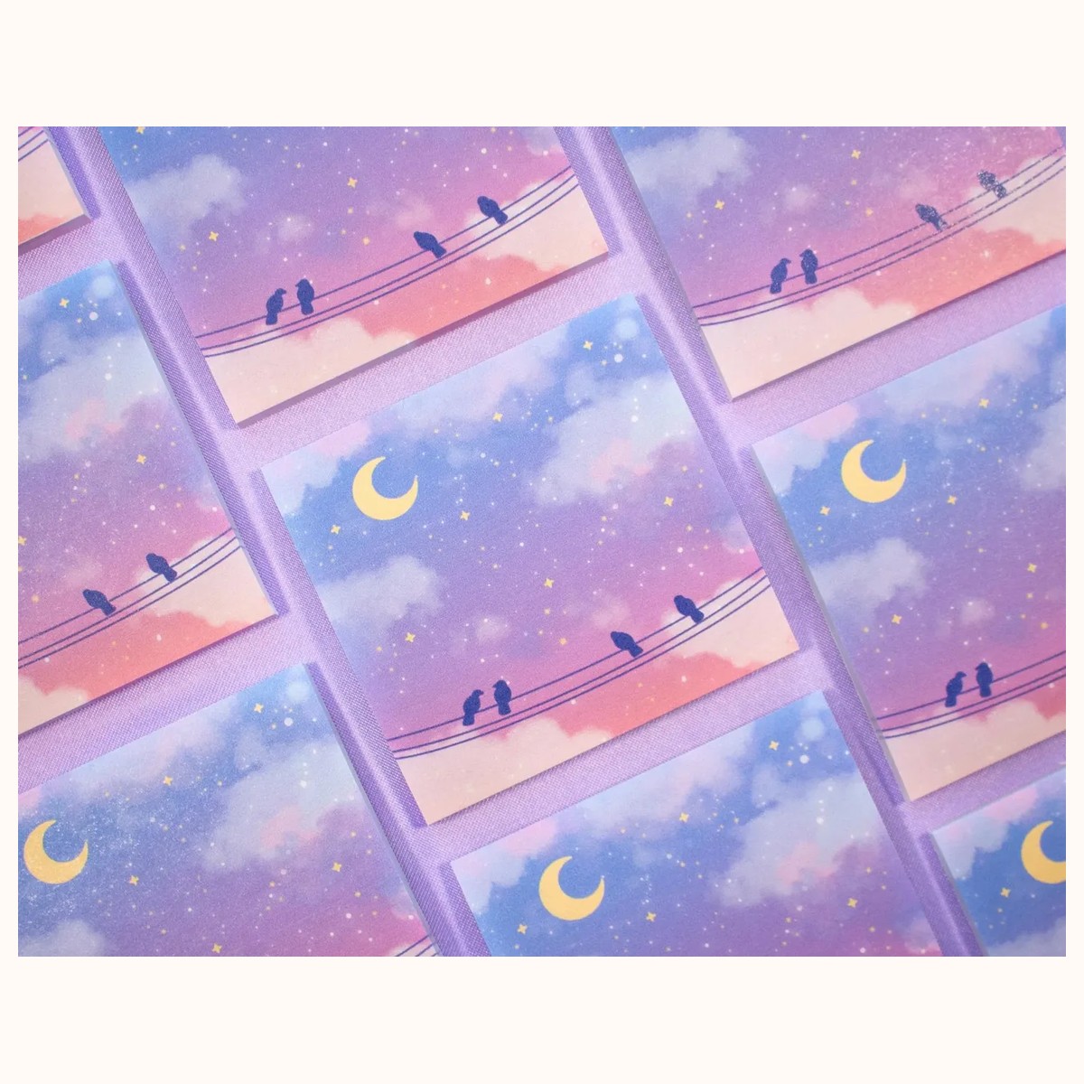 Birds Sticky Note | Kawaii Dreamy Aesthetic view 3