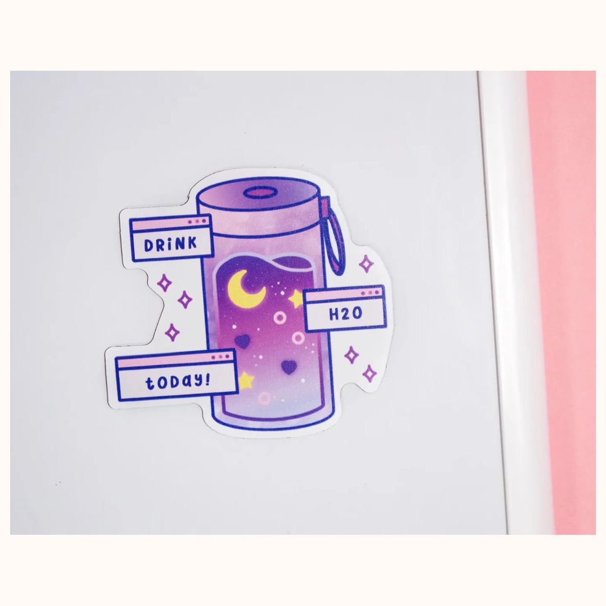 Drink Water Aesthetic Fridge Magnet by Farouk Book Store