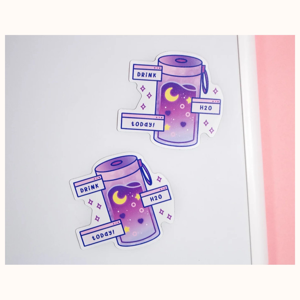 Drink Water Aesthetic Fridge Magnet view 2