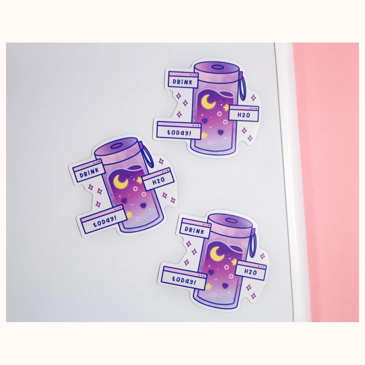 Drink Water Aesthetic Fridge Magnet view 3