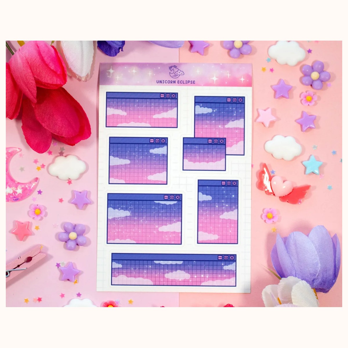 Computer Pop Ups Cute Sticker Sheet | Planner Stickers, Decorative Stickers by Farouk Book Store
