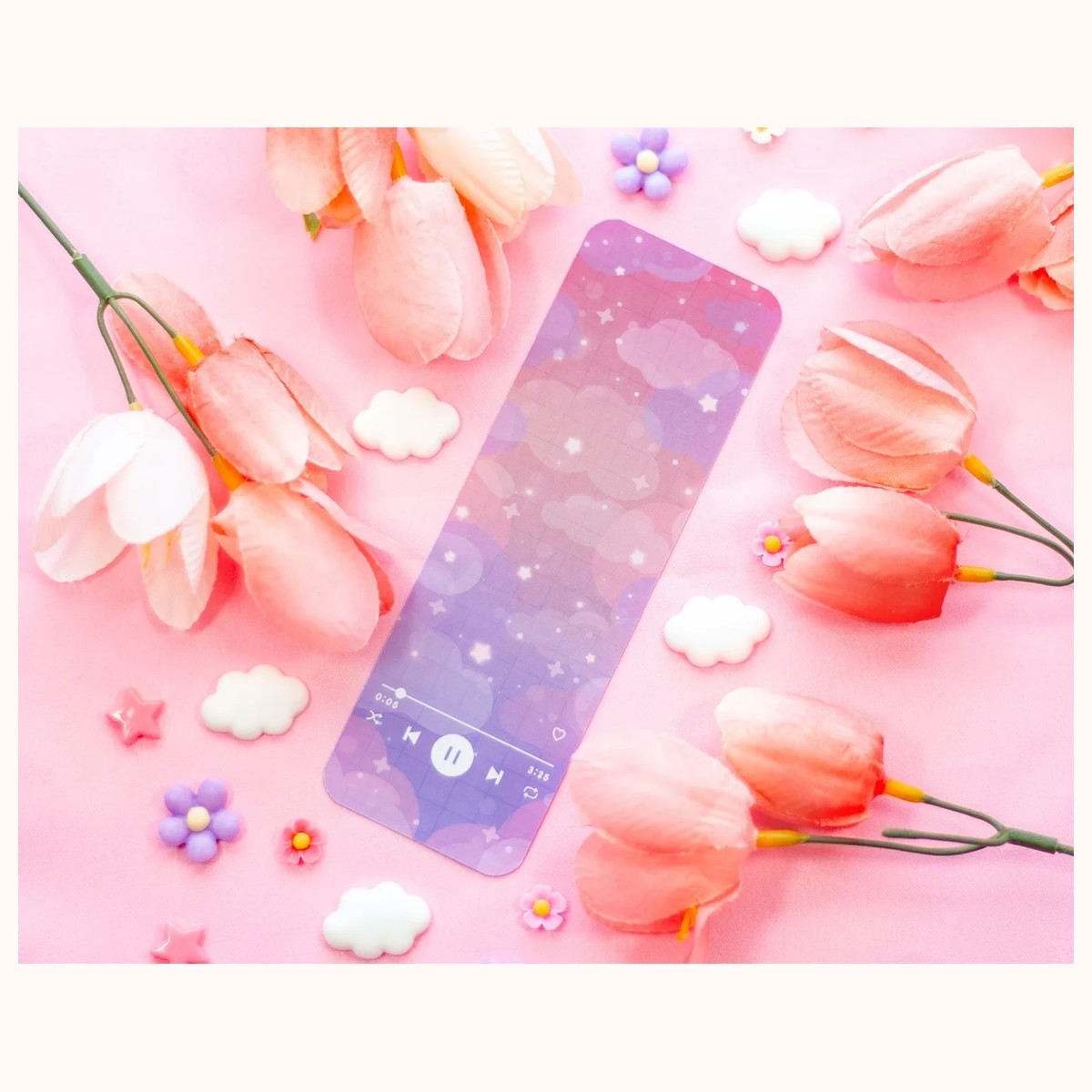 Sunset Music Player Cute Aesthetic Bookmark by Farouk Book Store
