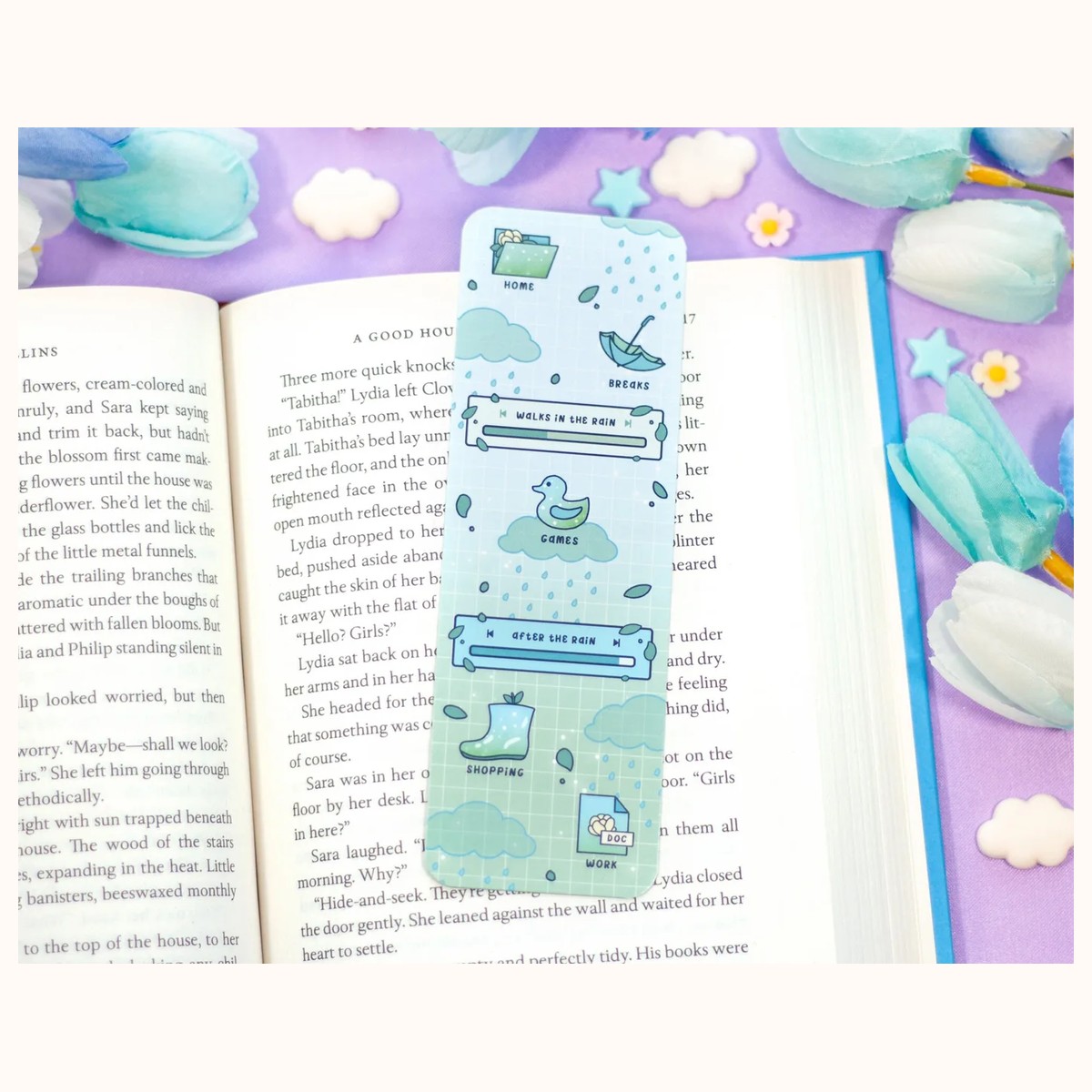 Rain Day Cute Aesthetic Bookmark view 4
