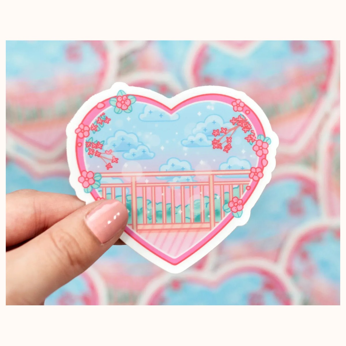 Sweet Afternoon Window Cute Dreamy Vinyl Sticker - Waterproof, Matte by Farouk Book Store