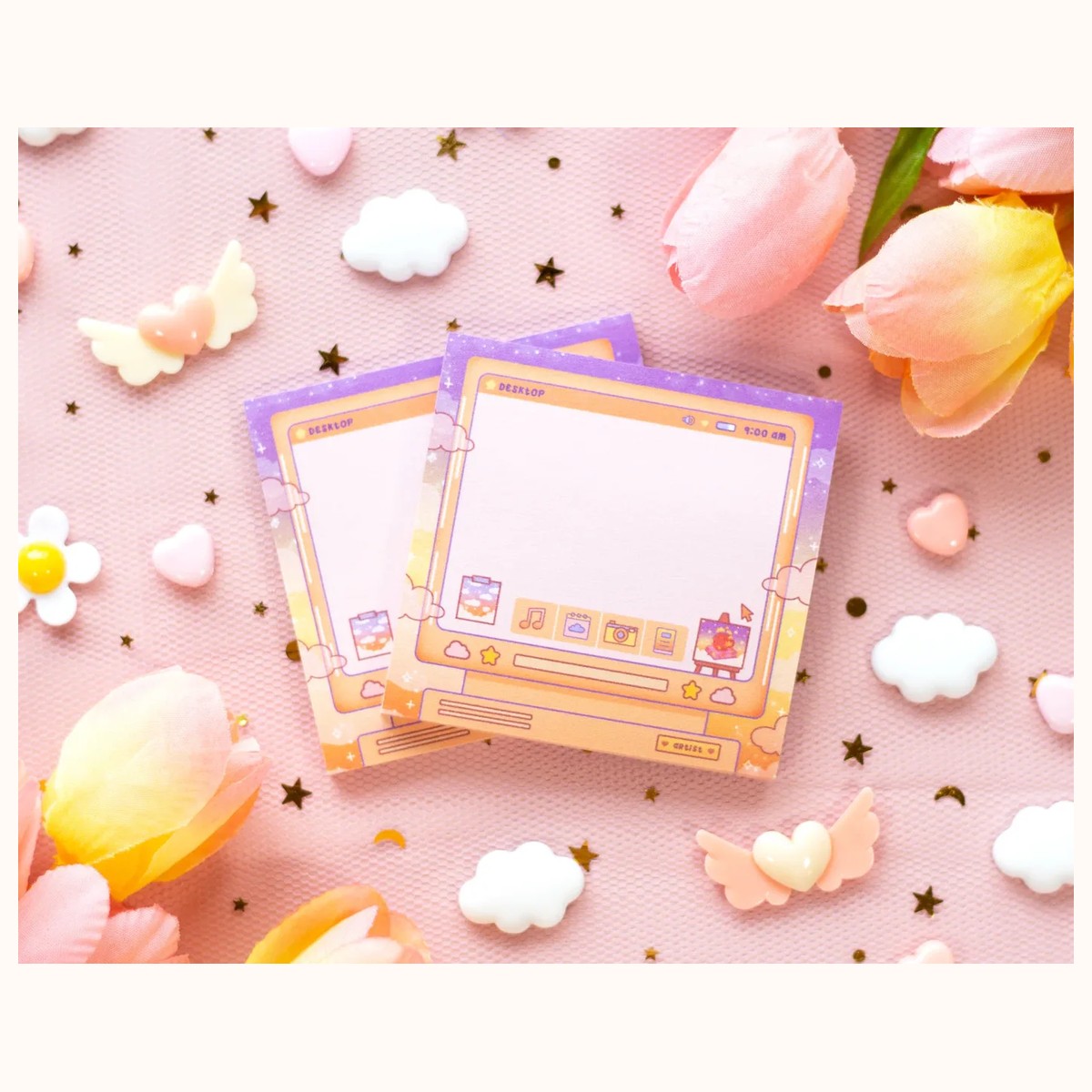 Artist Aesthetic Cute Sticky Note Memo Pad by Farouk Book Store