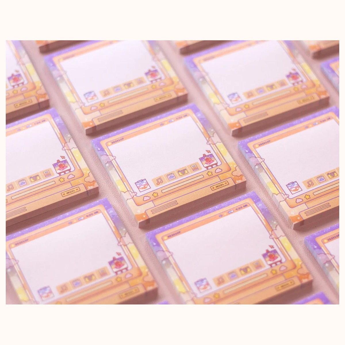 Artist Aesthetic Cute Sticky Note Memo Pad view 4