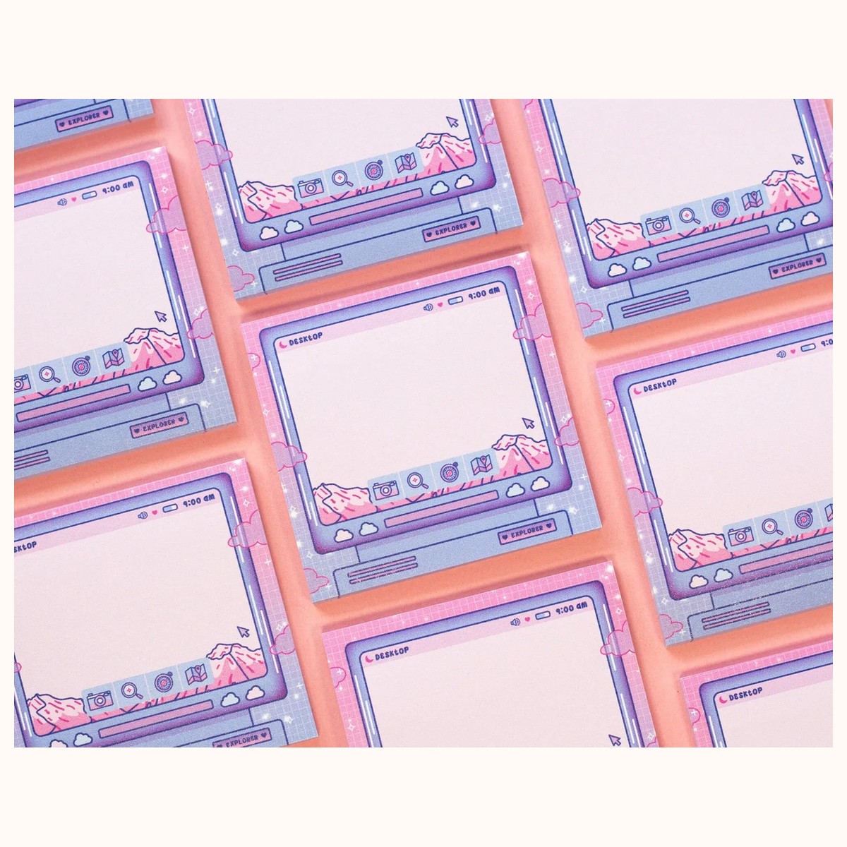 Explorer Aesthetic Cute Sticky Note Memo Pad view 3