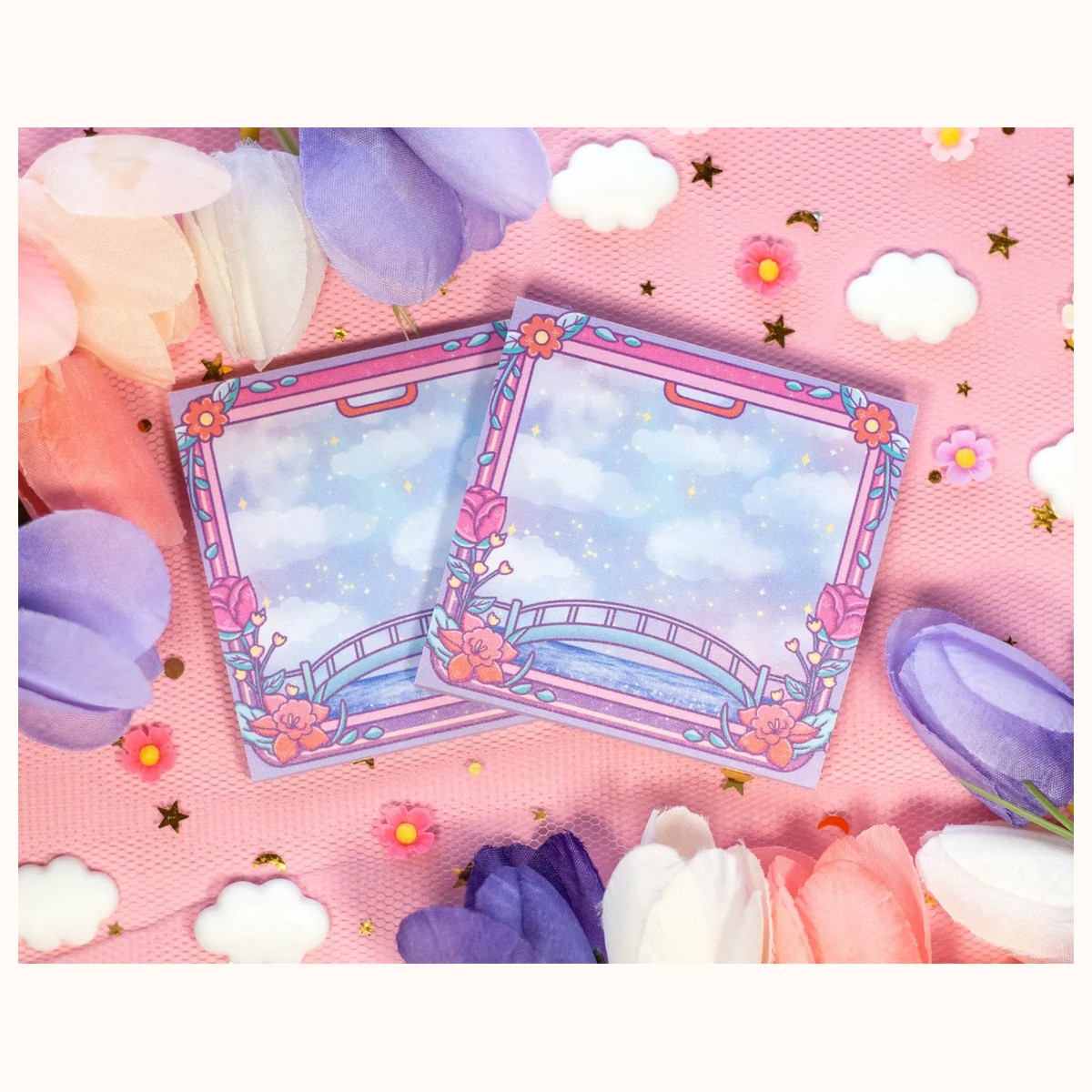 Train Window Sticky Note | Cute Kawaii Dreamy Aesthetic Stationery Memo Pad by Farouk Book Store