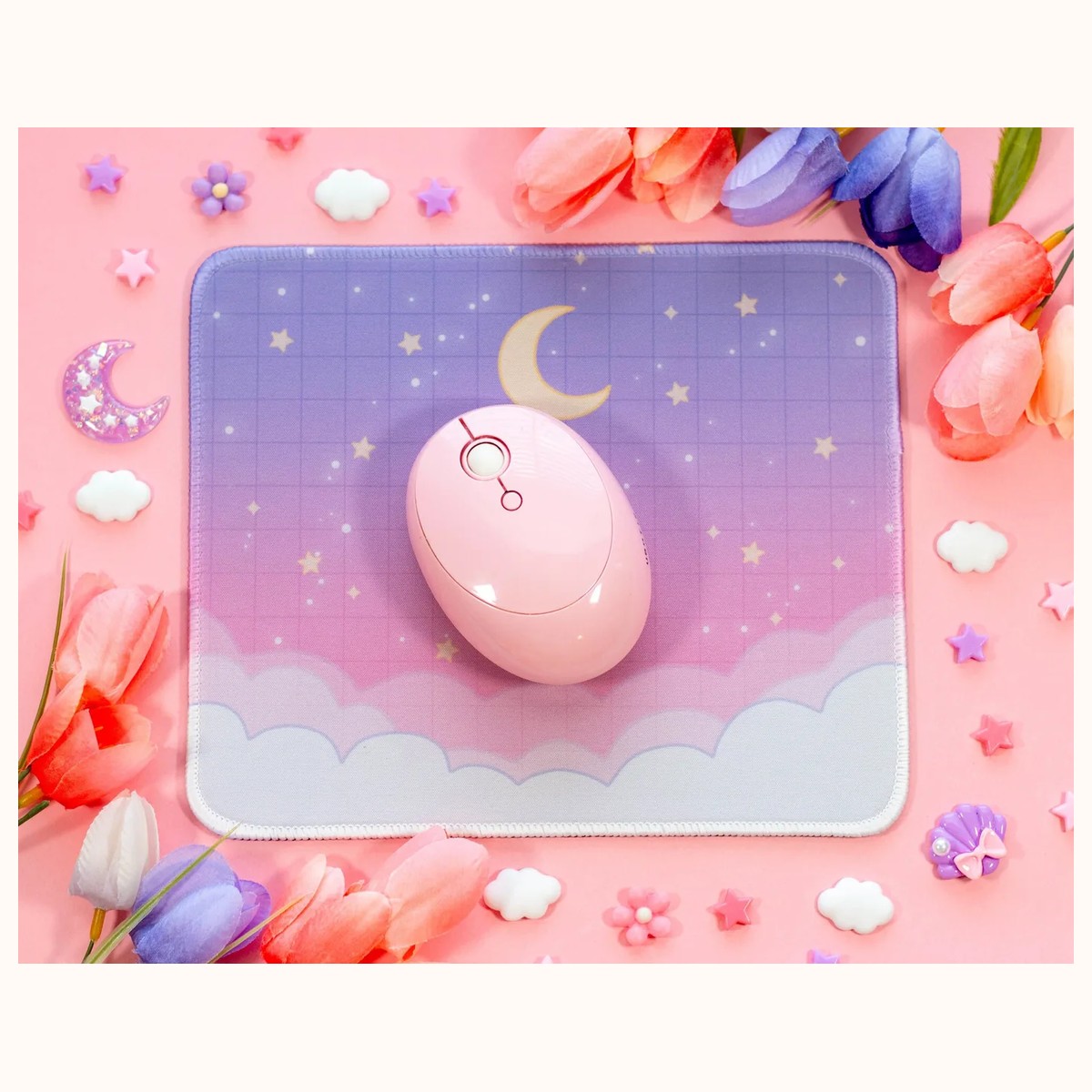 Starry Clouds Cute Mousepad view 3