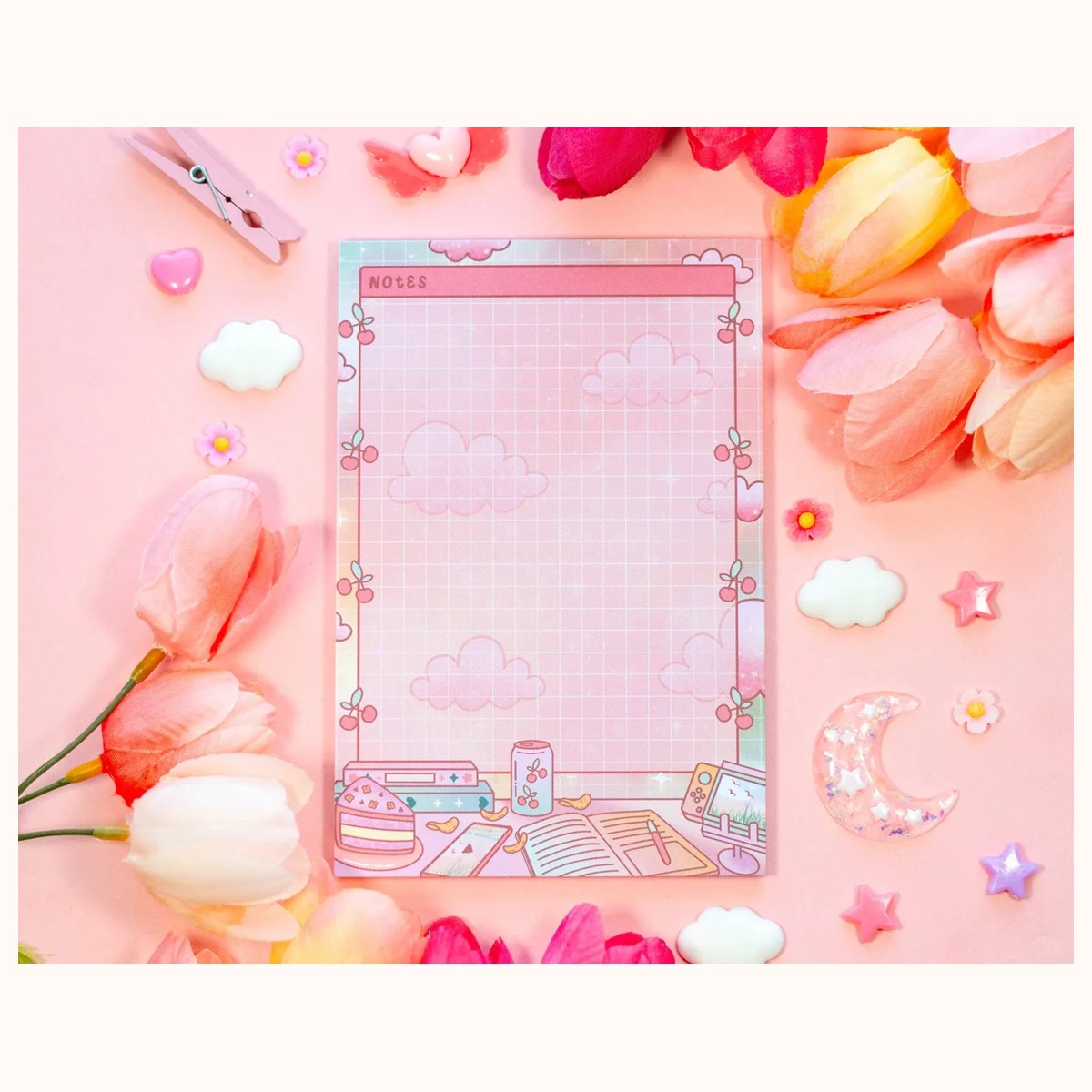 Study Break Notepad | Aesthetic Cute Memo Pad, notepads from Farouk Book Store