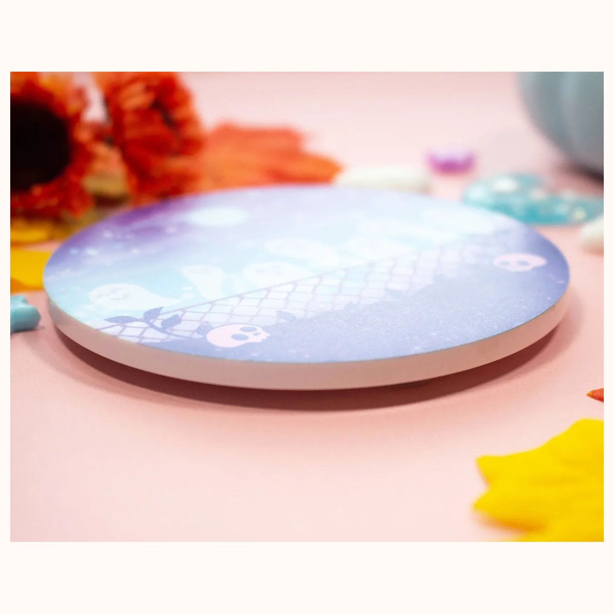 Spirit Town Acrylic Coaster | Kawaii Drinks Cork Coaster Home Decor Accessories view 2