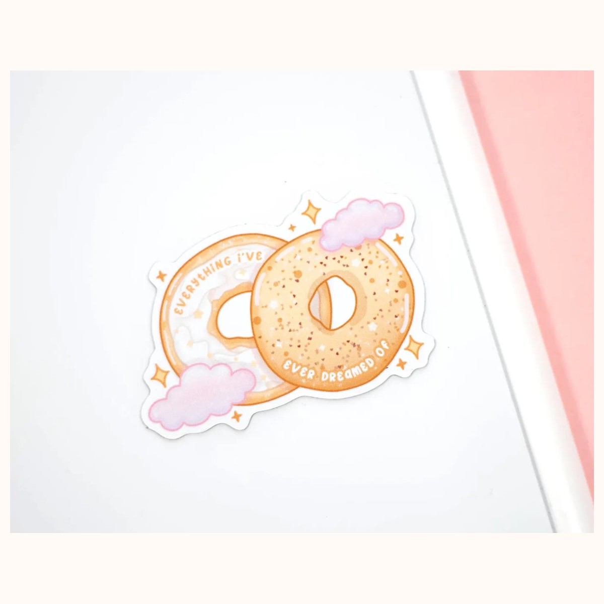 Everything Bagel Cute Aesthetic Fridge Board Magnet by Farouk Book Store
