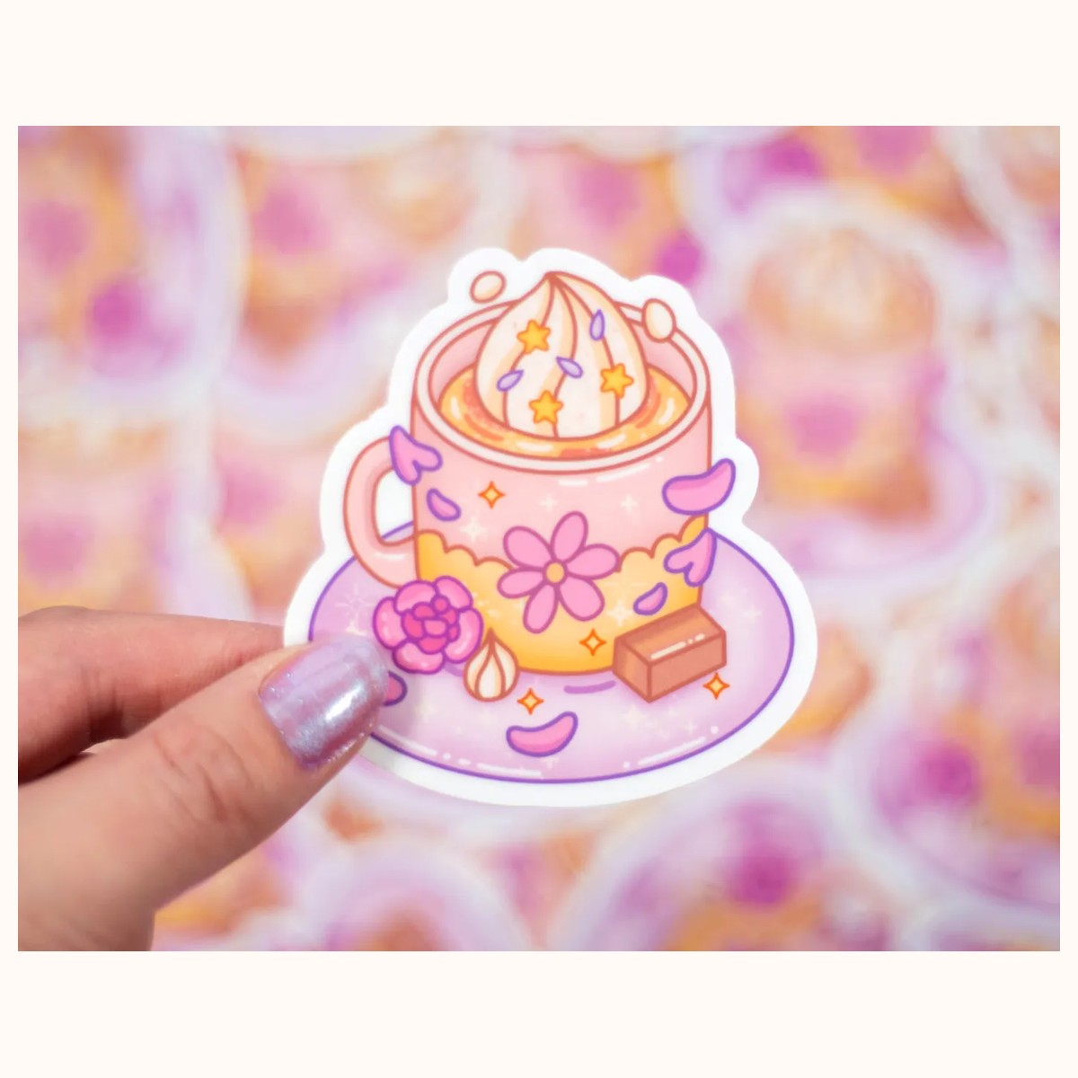 Cozy Coffee Aesthetic Vinyl Sticker, stickers from Farouk Book Store