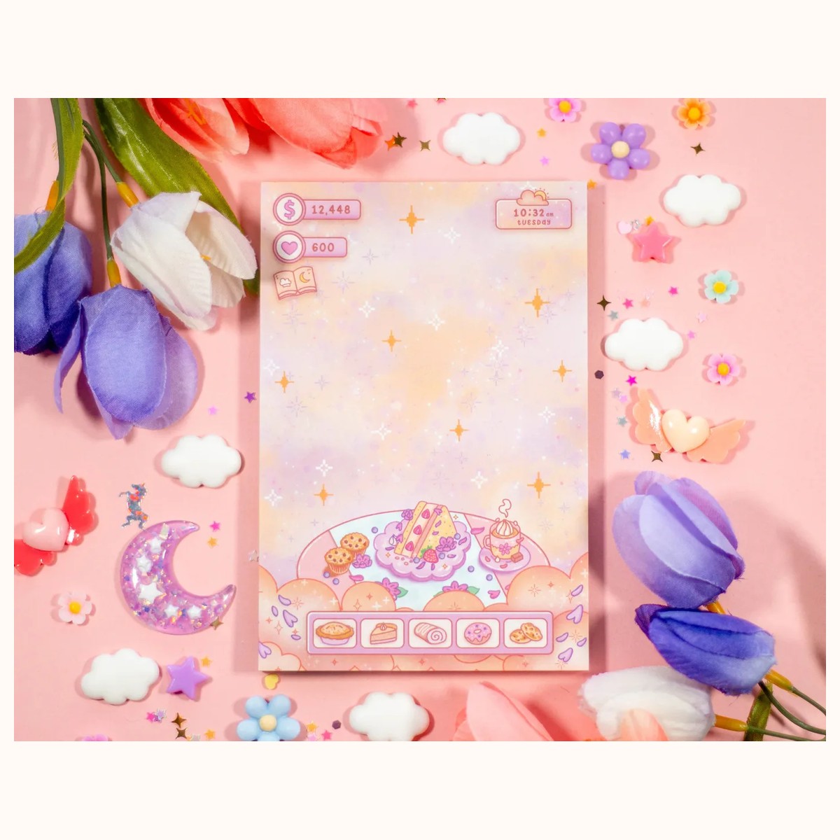 Cafe Quest Aesthetic Memo Notepad, notepads from Farouk Book Store