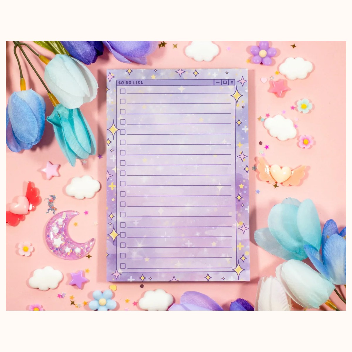 Sparkles Aesthetic Digital Memo Notepad, notepads from Farouk Book Store
