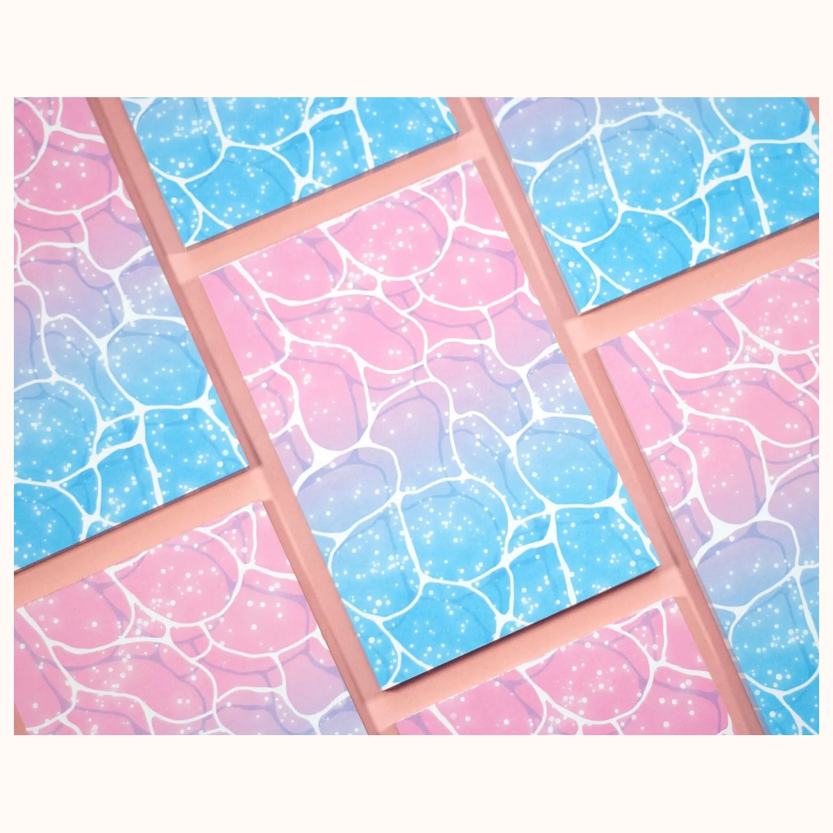 Vaporwave Water Aesthetic Memo Notepad view 2