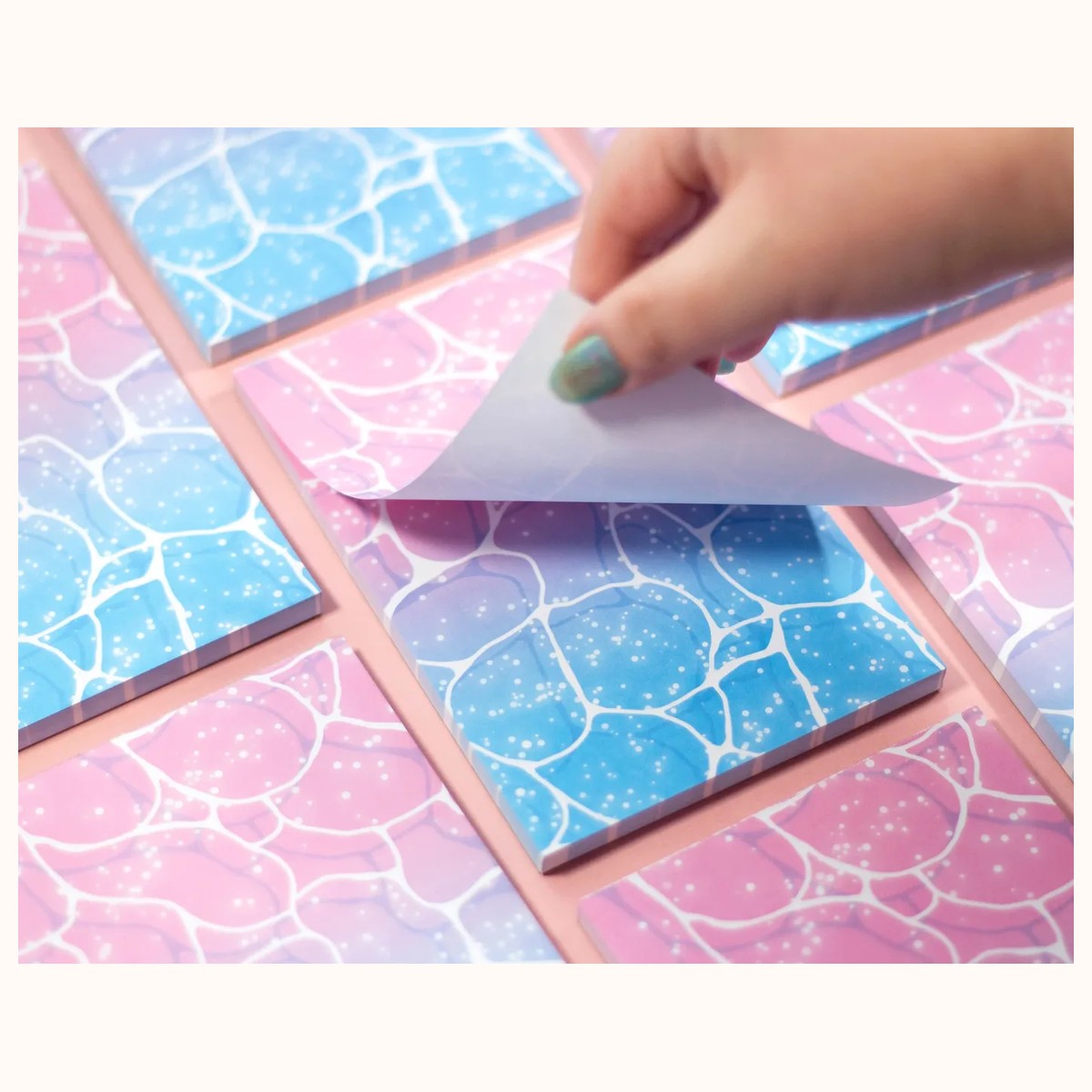 Vaporwave Water Aesthetic Memo Notepad view 3