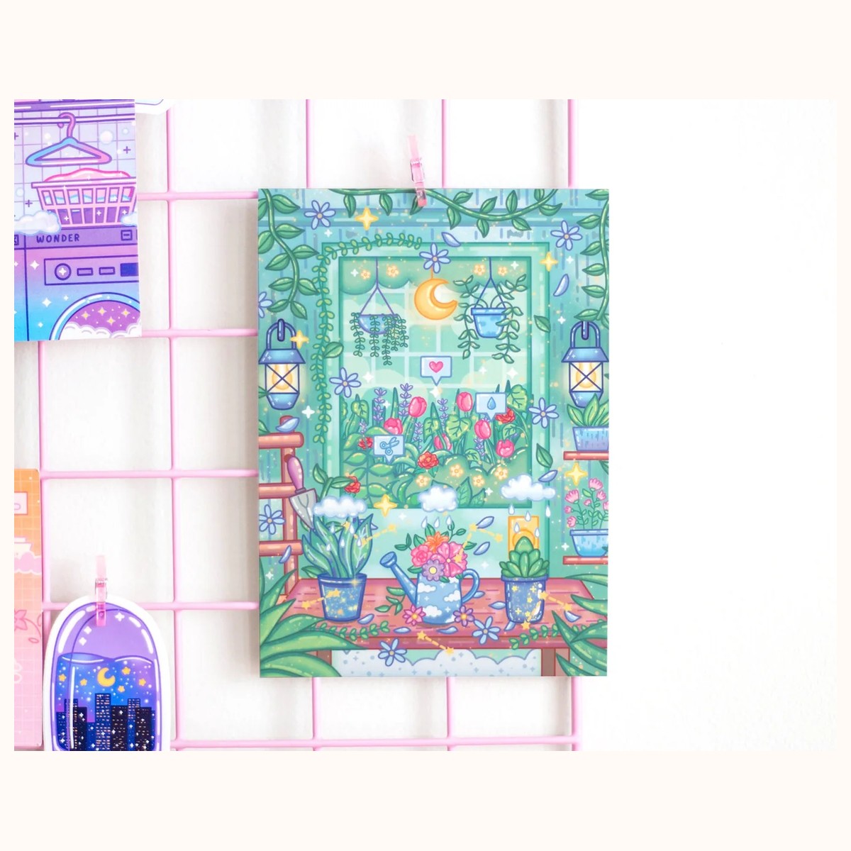 Botanical Bliss Cute Art Print view 2