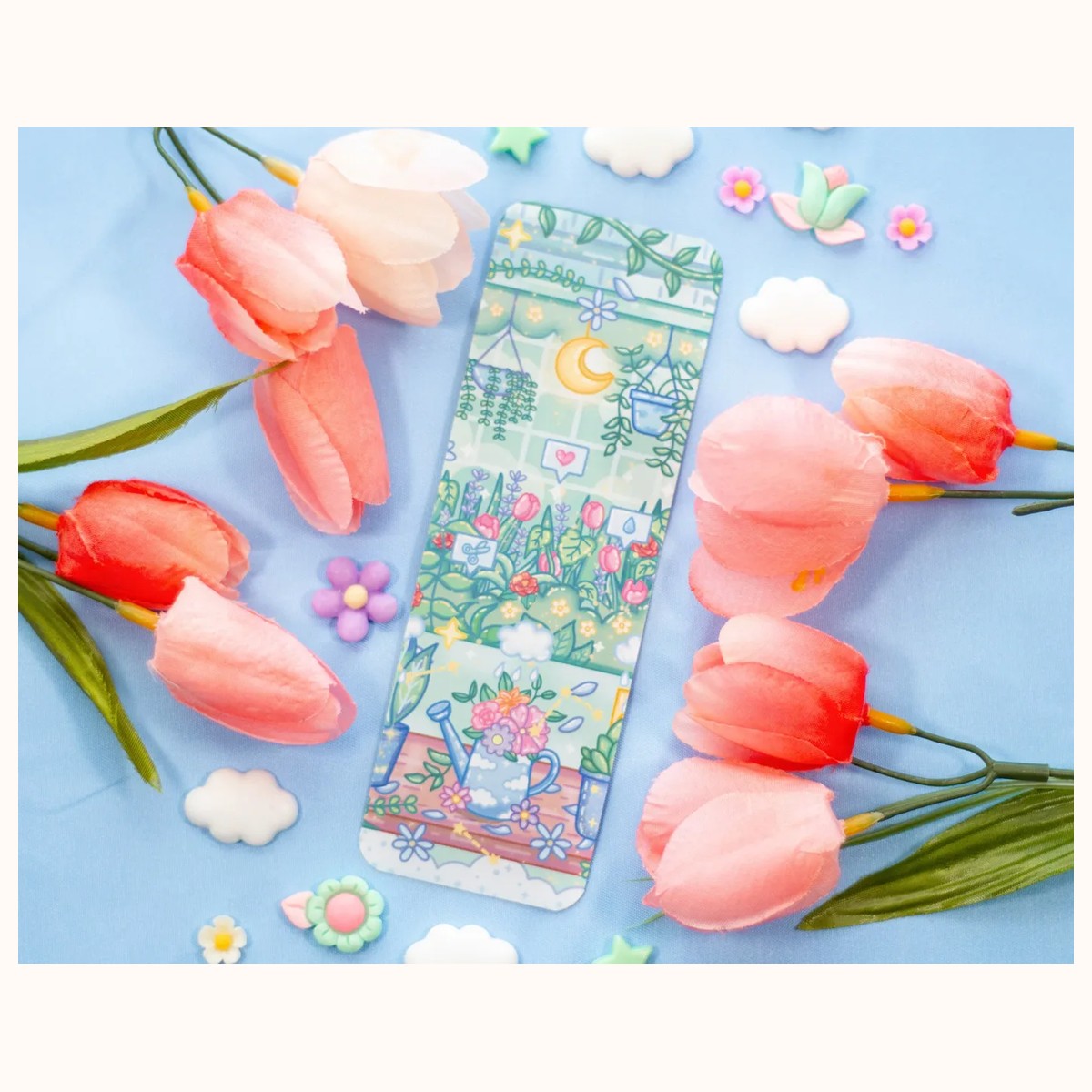 Botanical Bliss Aesthetic Bookmark by Farouk Book Store