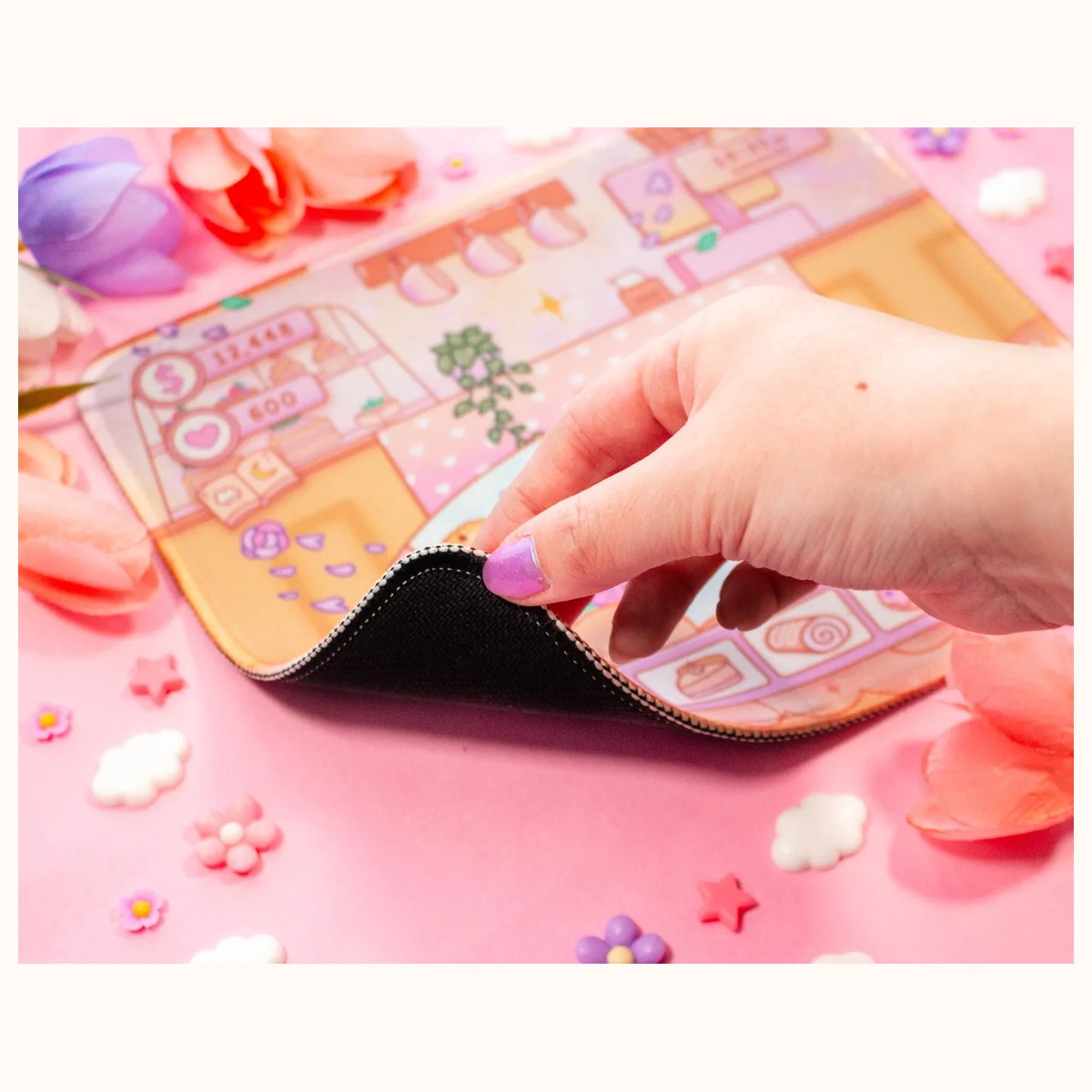 Cafe Quest Cute Mousepad view 2