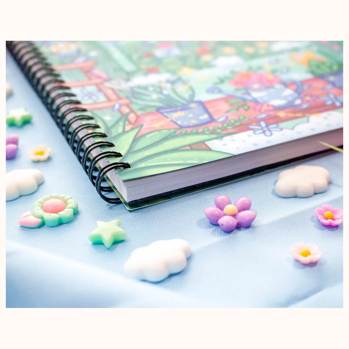 Botanical Bliss Spiral Lined Notebook (7x9") view 5