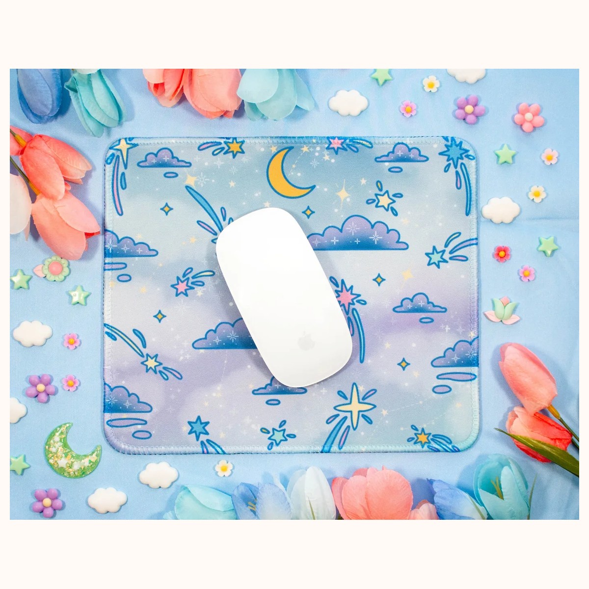 Celestial Galaxy Cute Mousepad view 2