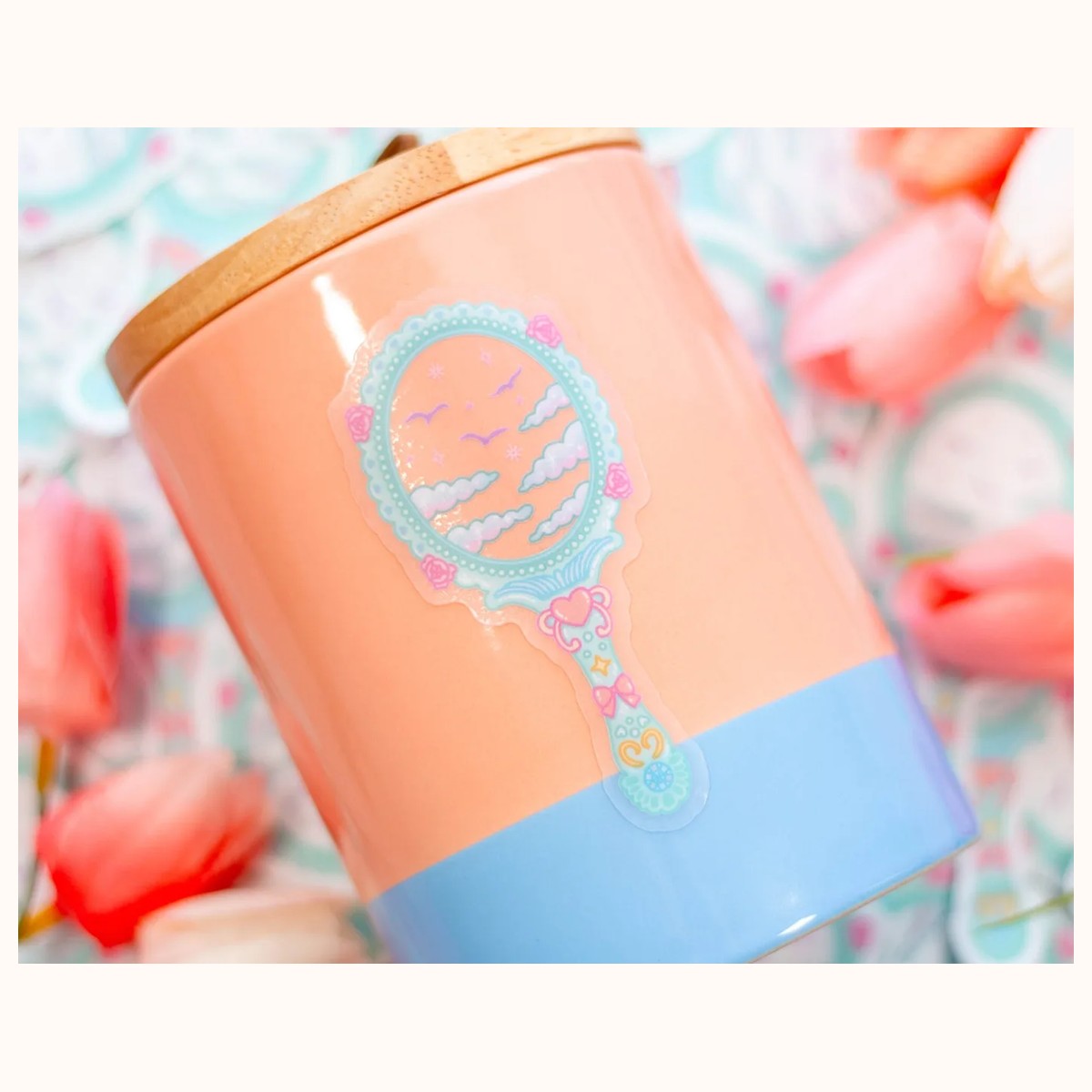 Magic Mirror Aesthetic Cute Vinyl Sticker view 2