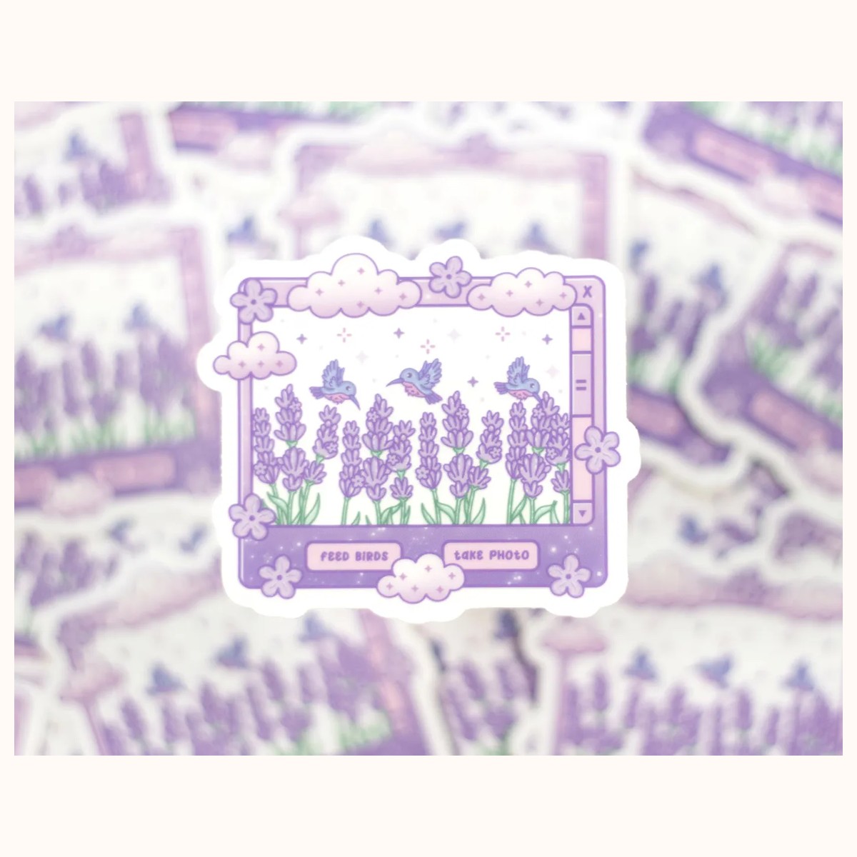 Lavender Dreams CLEAR Sticker | Cute Aesthetic Waterproof Durable Laptop Sticker, stickers from Farouk Book Store