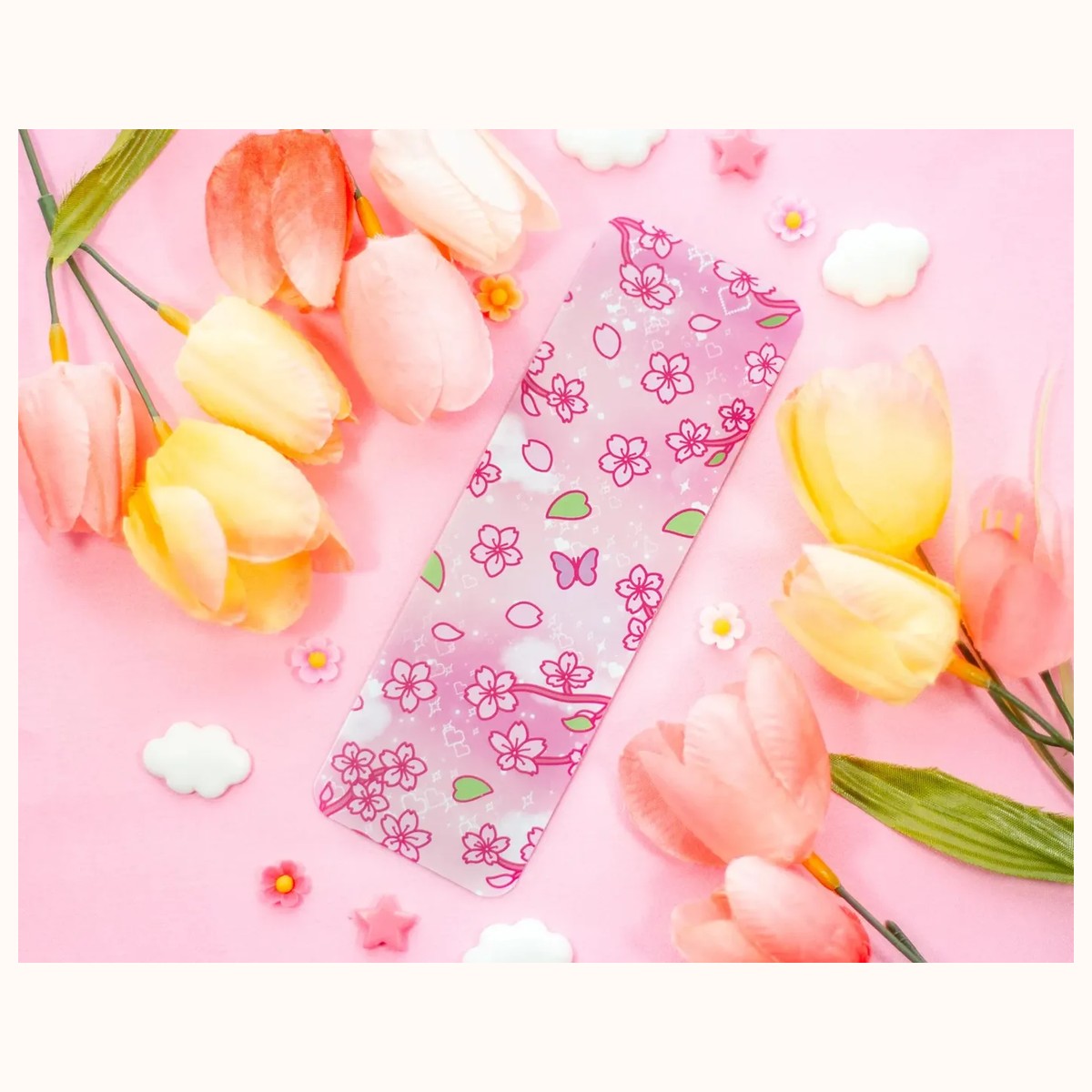 Sakura Aesthetic Bookmark by Farouk Book Store