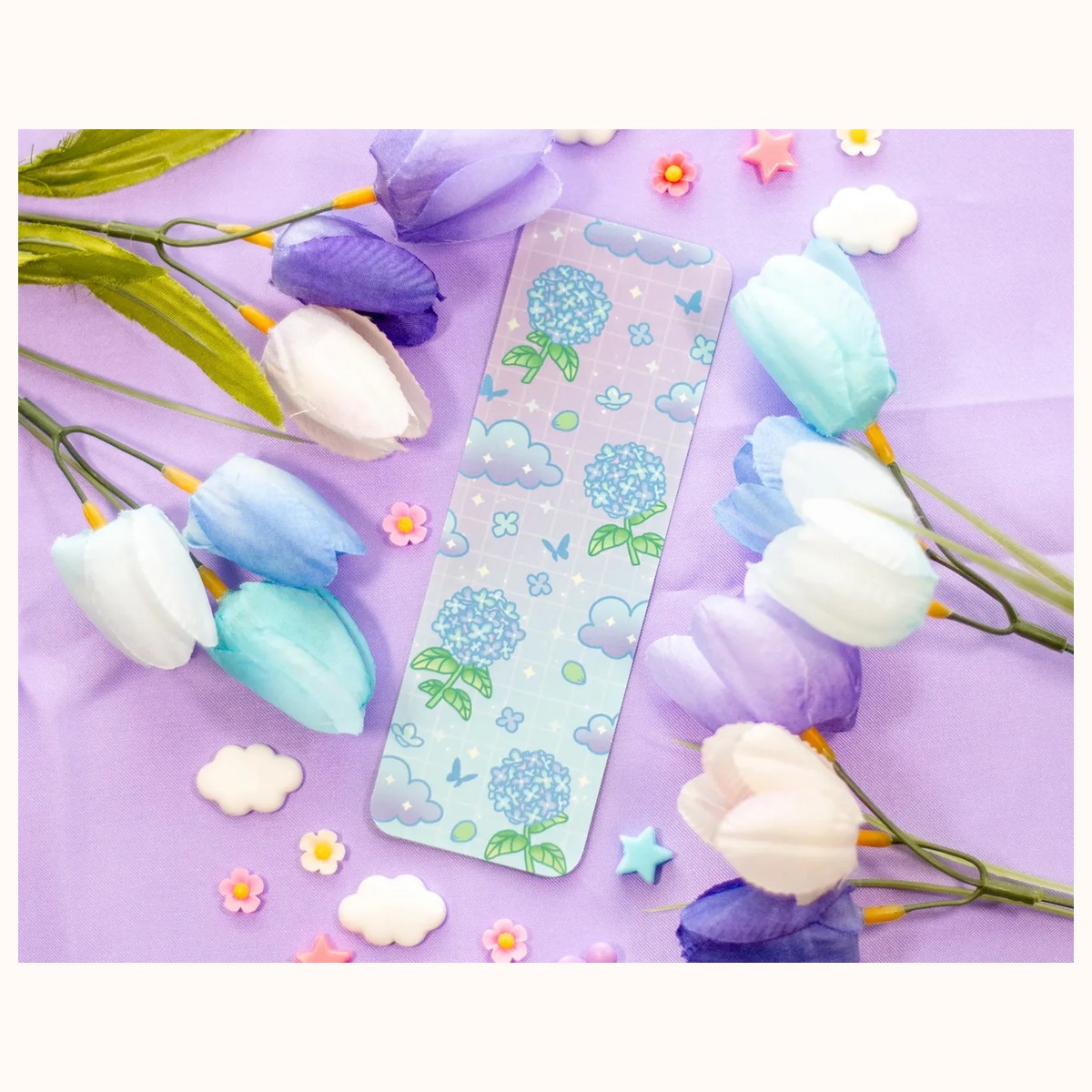 Hydrangea Dreams Aesthetic Bookmark by Farouk Book Store