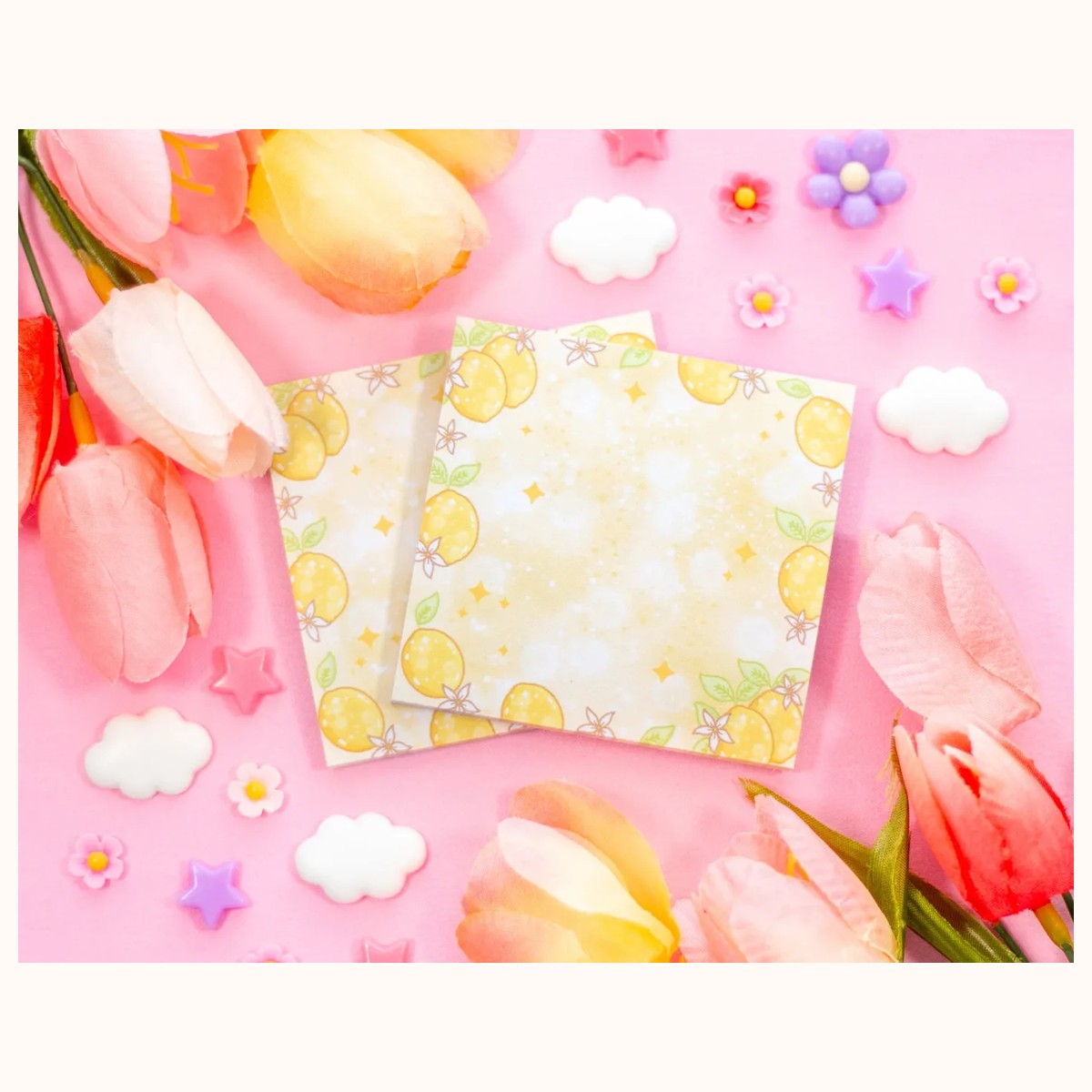 Lemons Aesthetic Sticky Note, notepads from Farouk Book Store