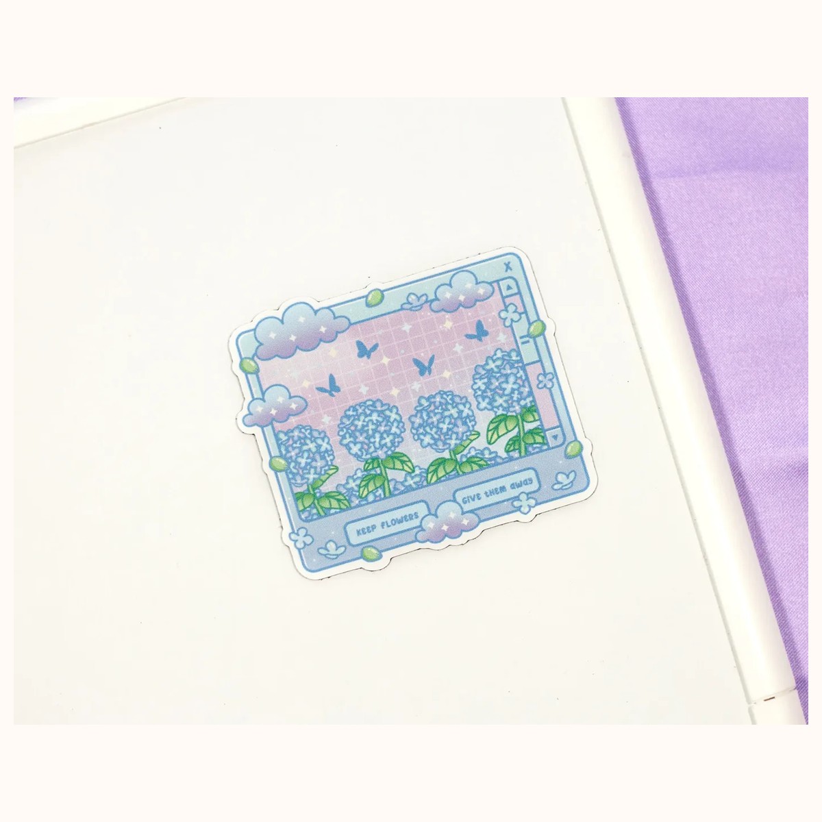 Hydrangea Dreams Aesthetic Cute Aesthetic Fridge Board Magnet by Farouk Book Store