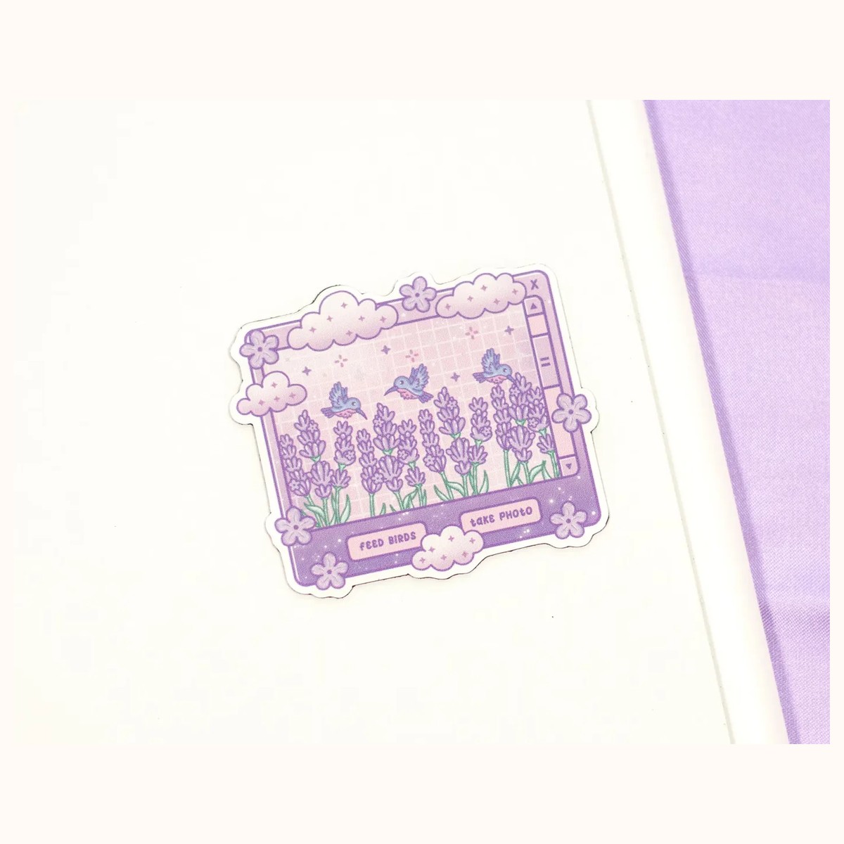 Lavender Dreams Aesthetic Cute Aesthetic Fridge Board Magnet by Farouk Book Store