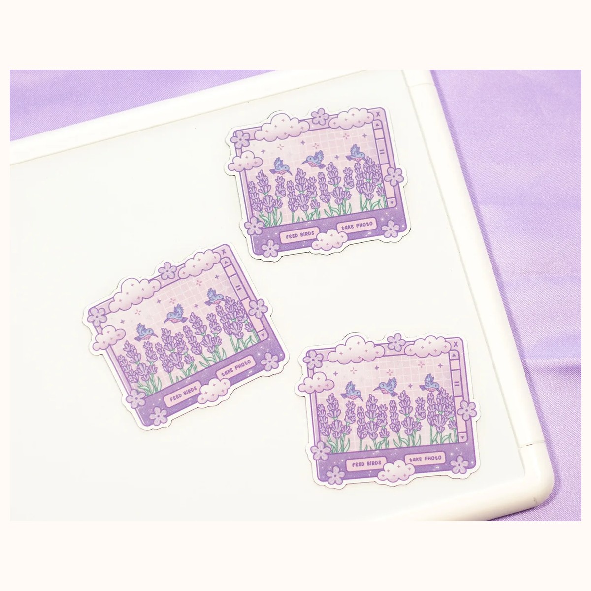 Lavender Dreams Aesthetic Cute Aesthetic Fridge Board Magnet view 3