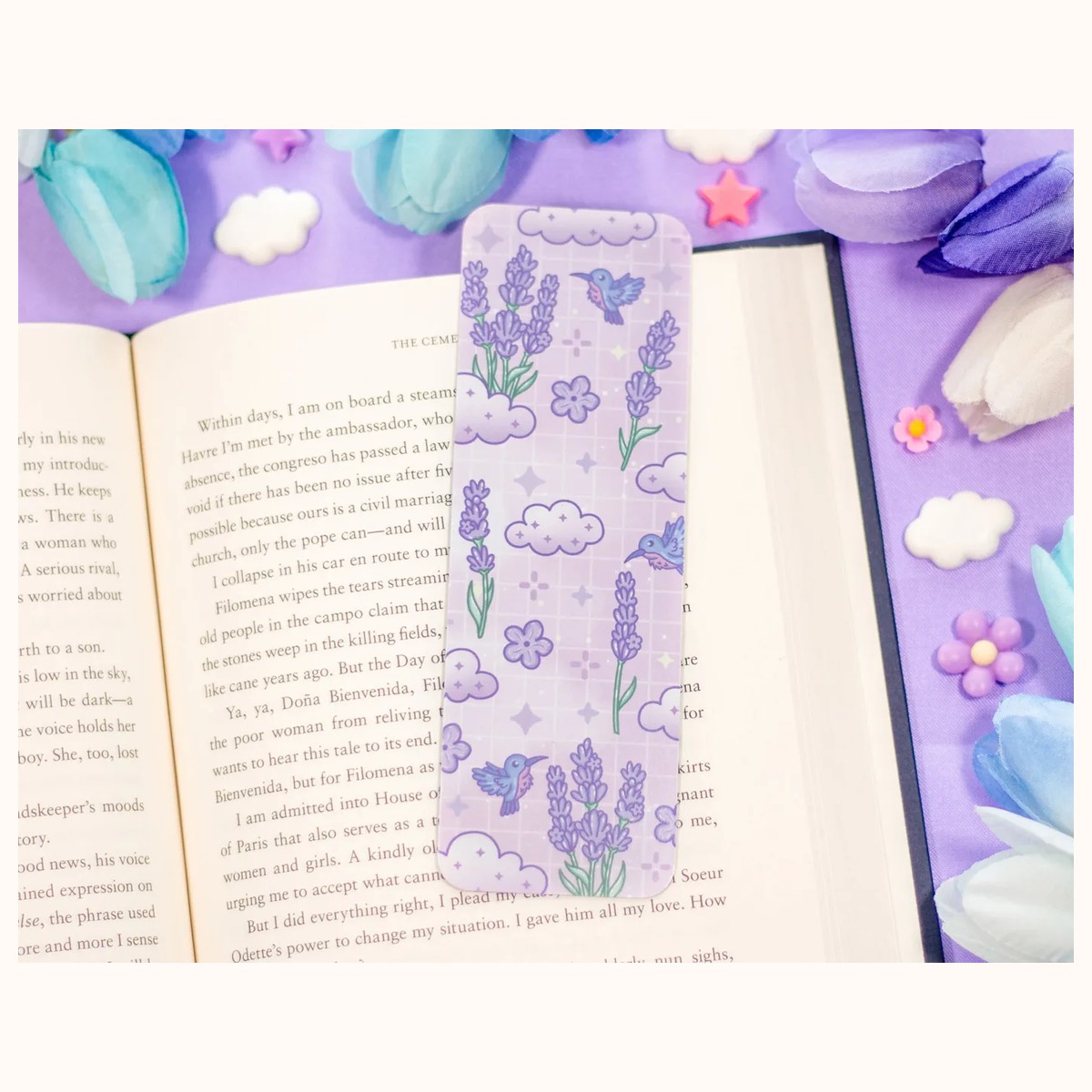 Lavender Dreams Aesthetic Bookmark view 2