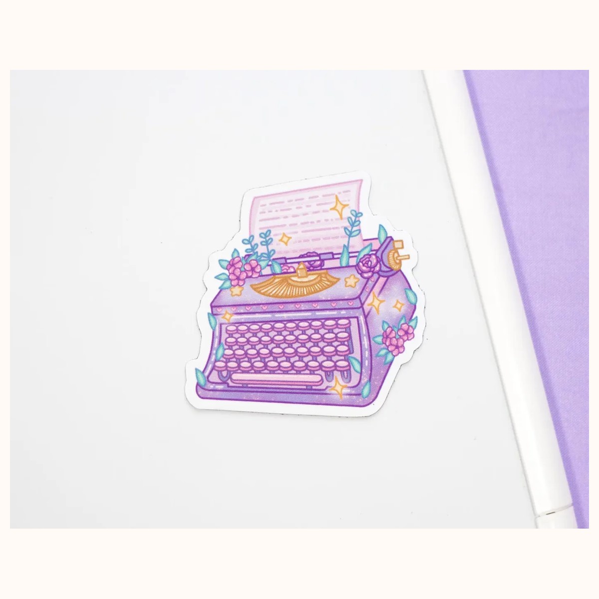 Typewriter Aesthetic Cute Aesthetic Fridge Board Magnet by Farouk Book Store