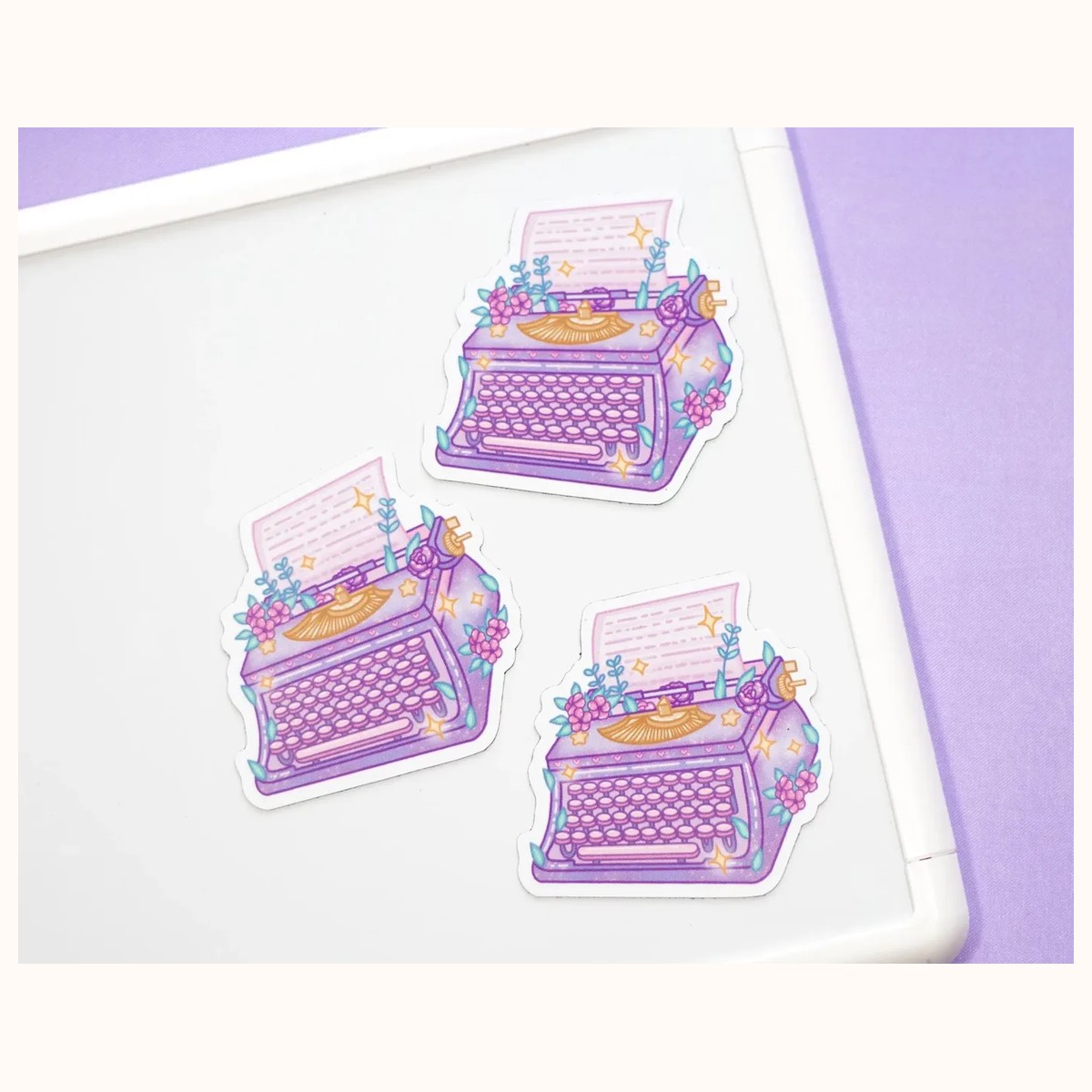 Typewriter Aesthetic Cute Aesthetic Fridge Board Magnet view 3