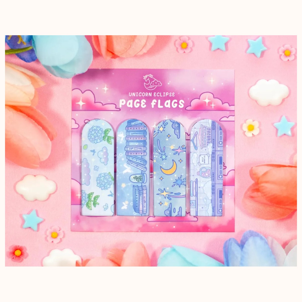 Page Flags (blue) | Book Annotation Tabs, Sticky Note Tabs, notepads from Farouk Book Store