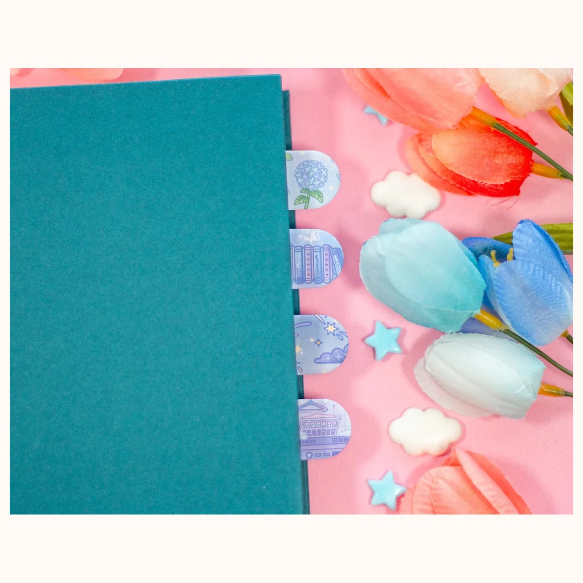 Page Flags (blue) | Book Annotation Tabs, Sticky Note Tabs view 3