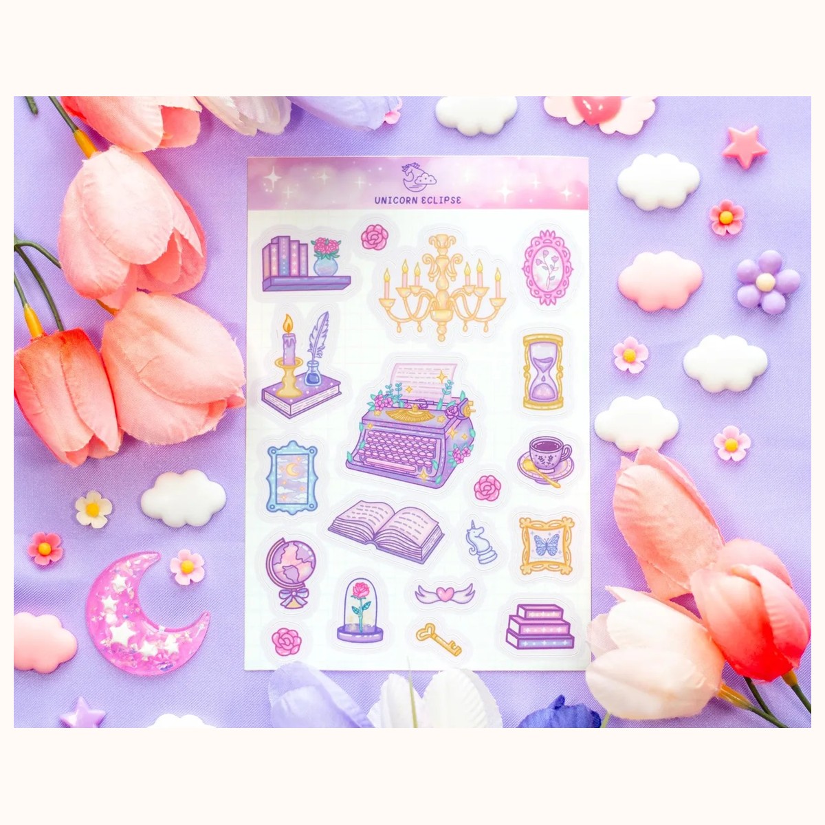 Pastel Academia Sticker Sheet | Planner Stickers, Decorative Stickers, stickers from Farouk Book Store