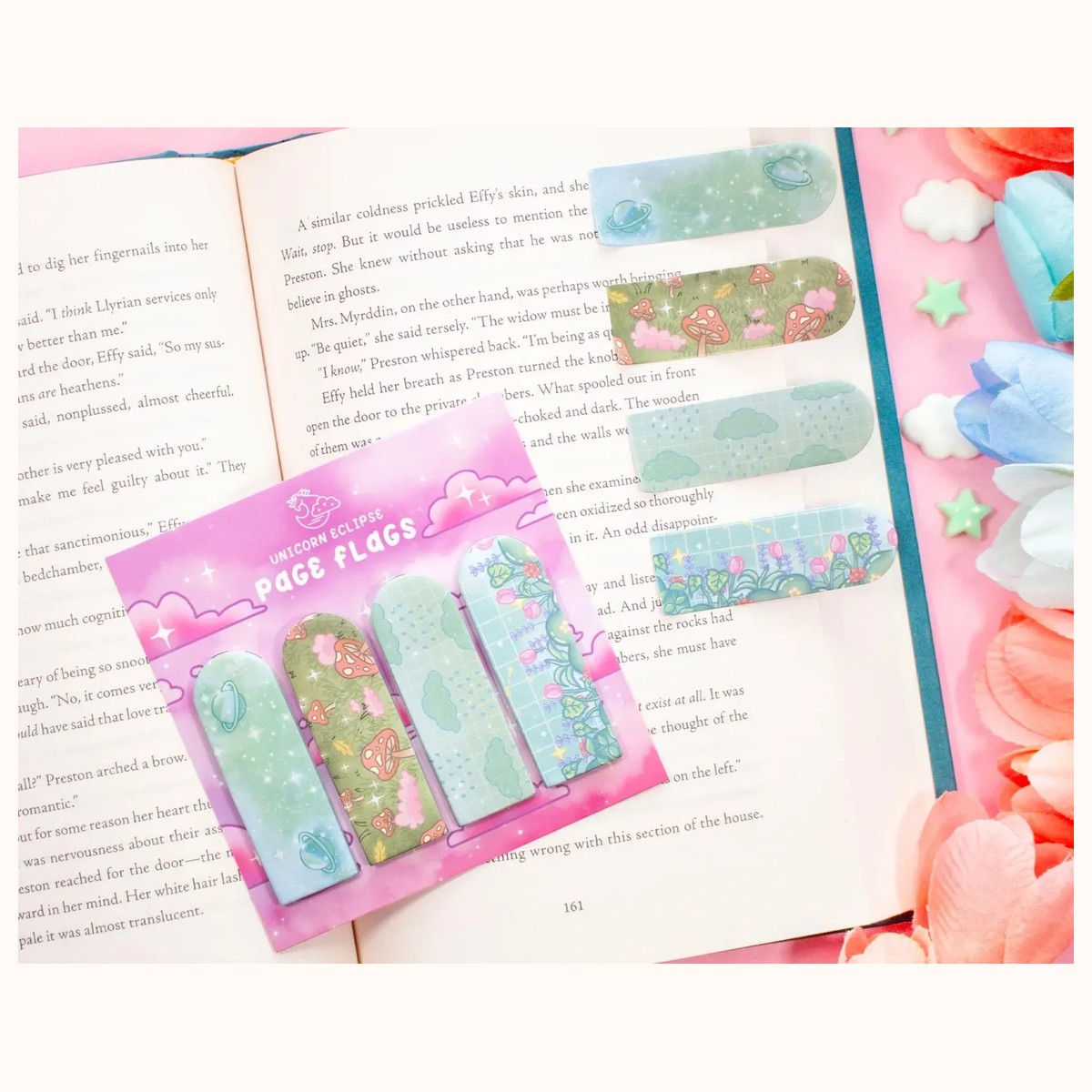 Page Flags (green) | Book Annotation Tabs, Sticky Note Tabs view 5