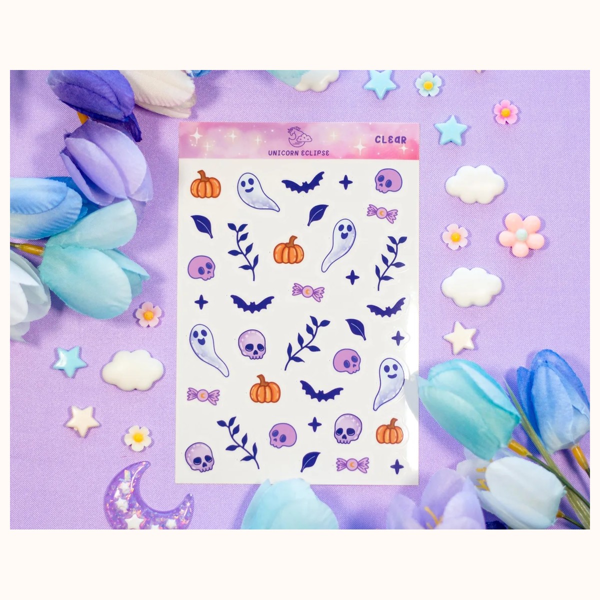Spirit Town Deco CLEAR Sticker Sheet | Planner Stickers, Decorative Stickers, stickers from Farouk Book Store