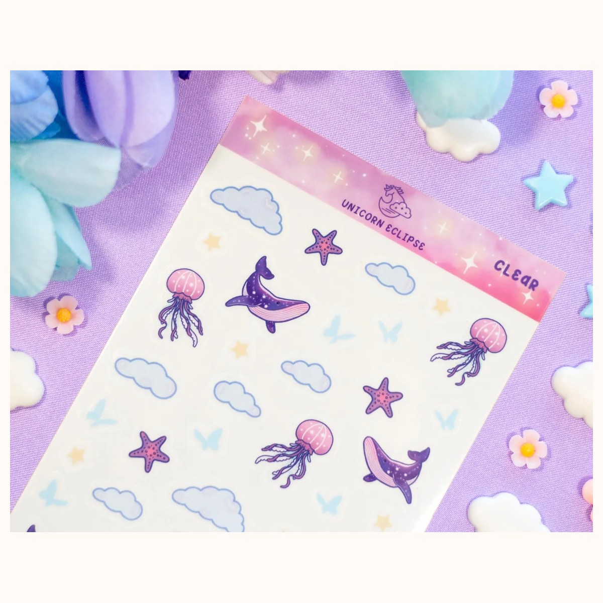 Reading Room Deco CLEAR Sticker Sheet | Planner Stickers, Decorative Stickers view 2