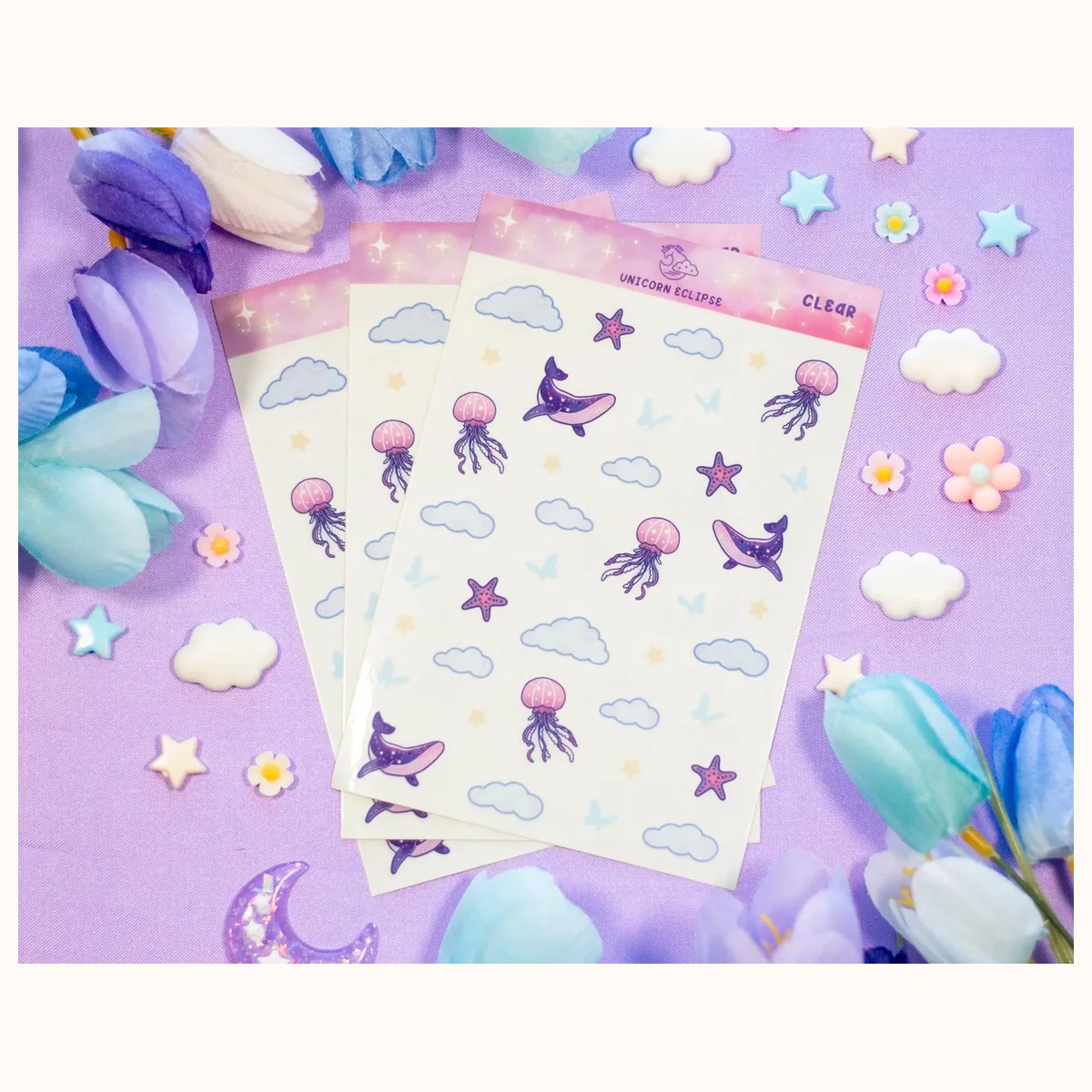 Reading Room Deco CLEAR Sticker Sheet | Planner Stickers, Decorative Stickers view 4