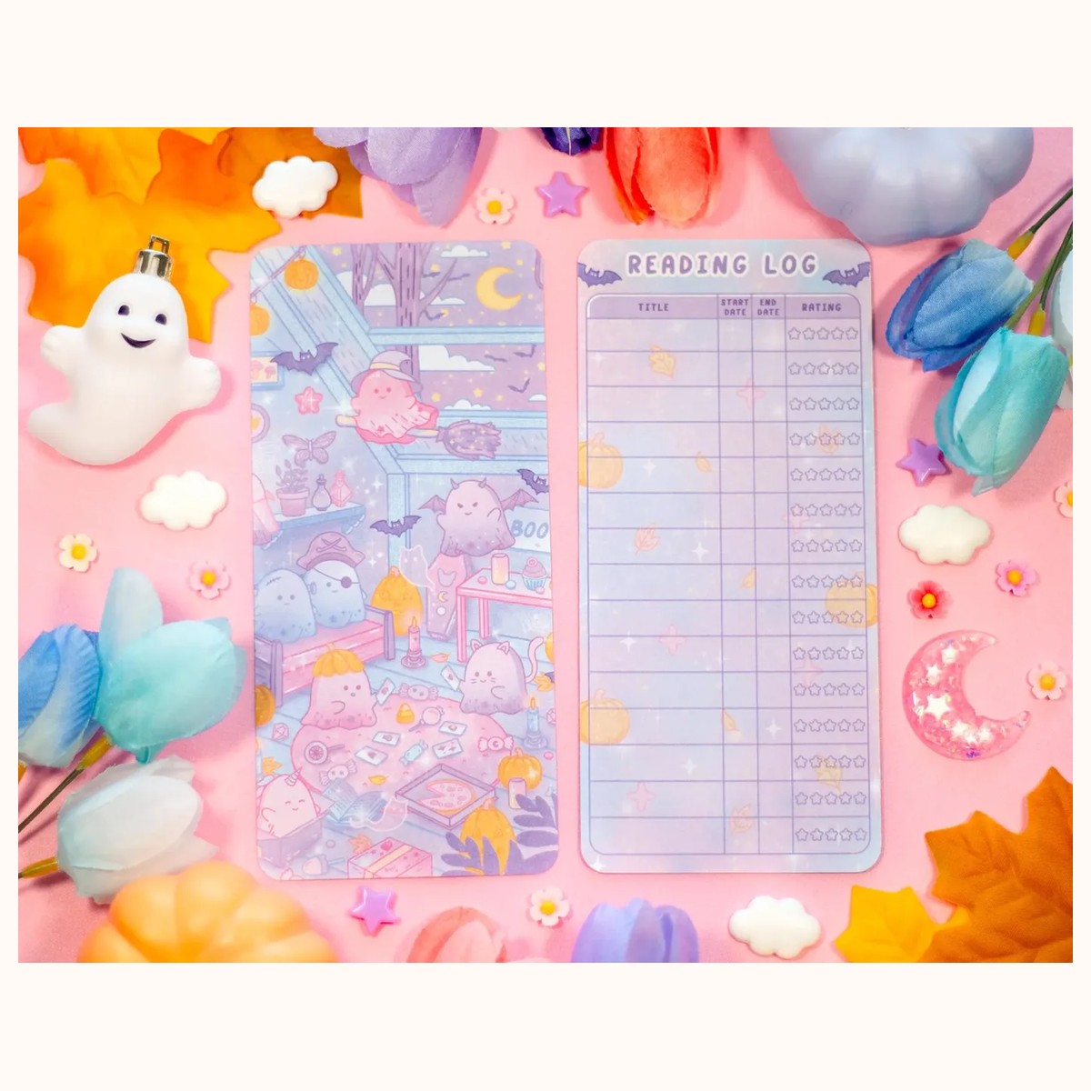 Boo Bash Reading Log Bookmark by Farouk Book Store